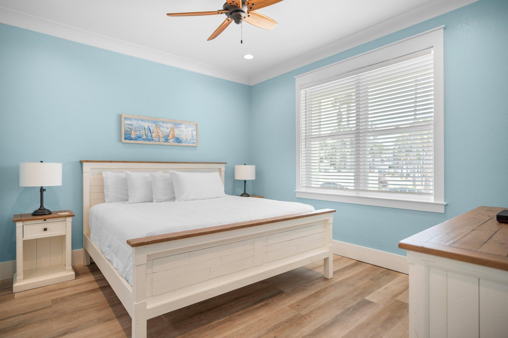 Bedroom 1 on 1st Fl with King Bed