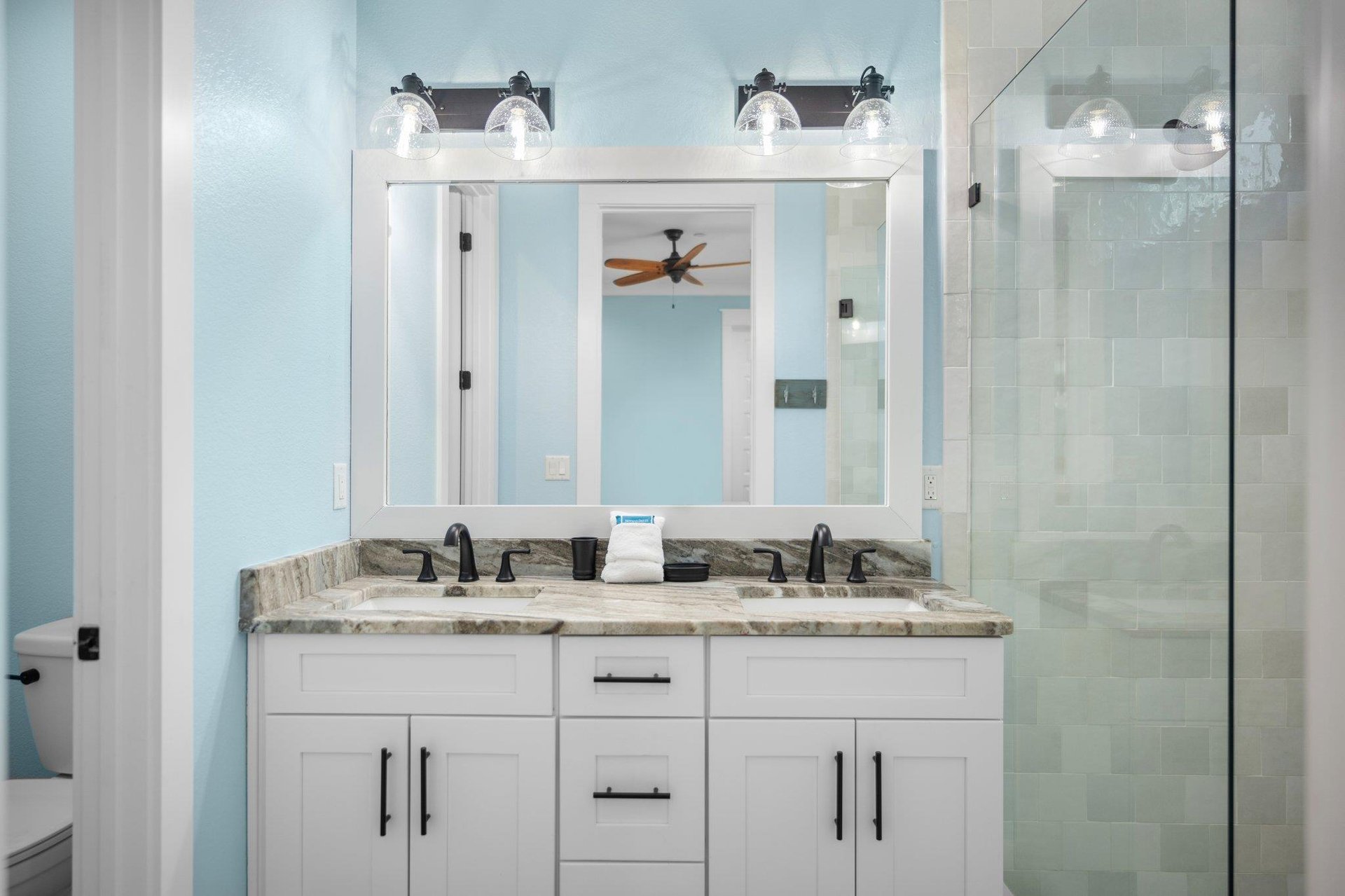 Bathroom 2 with Double Vanities