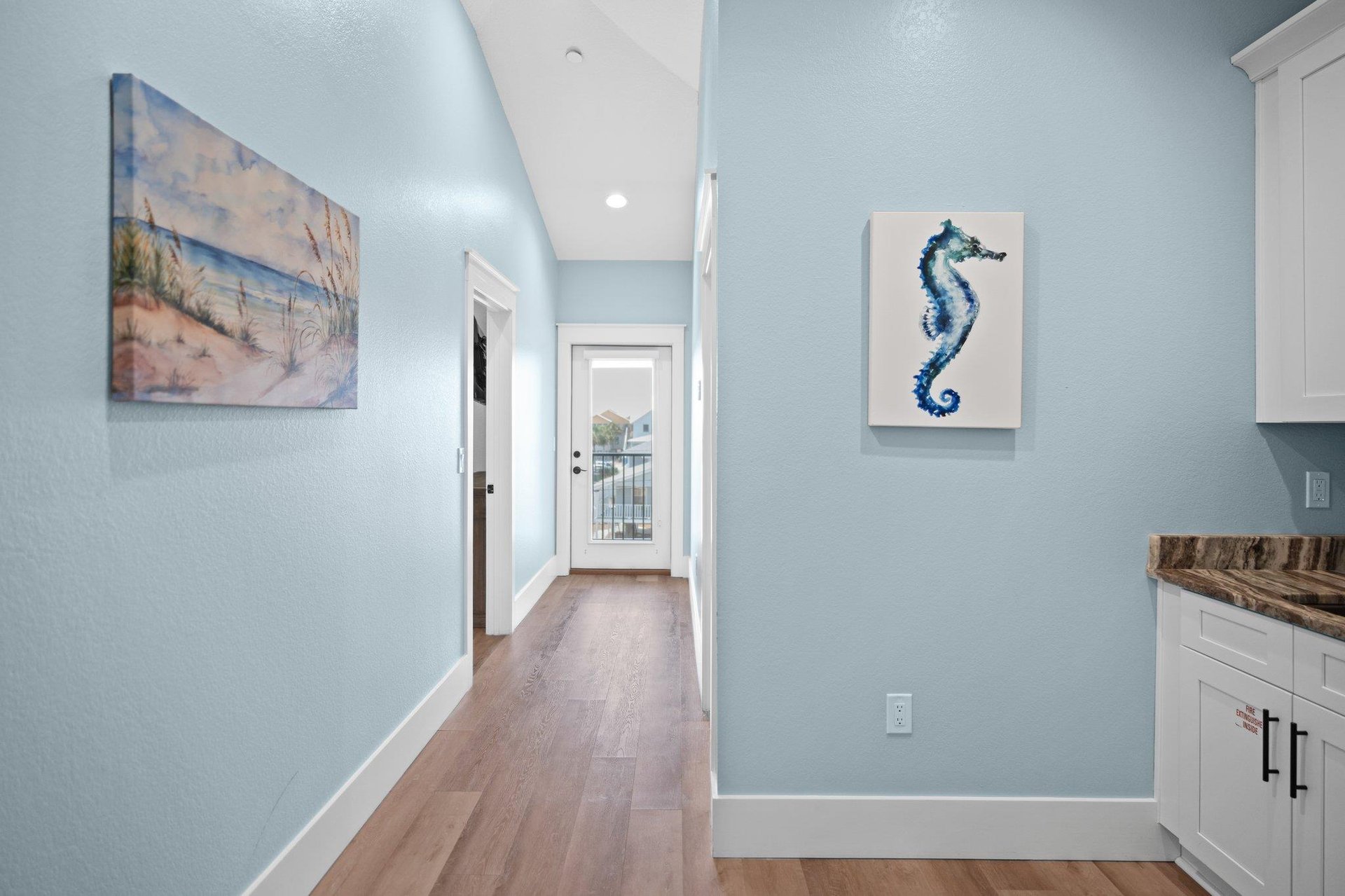 3rd Fl Kitchenette and Hall to 3rd fl Balcony