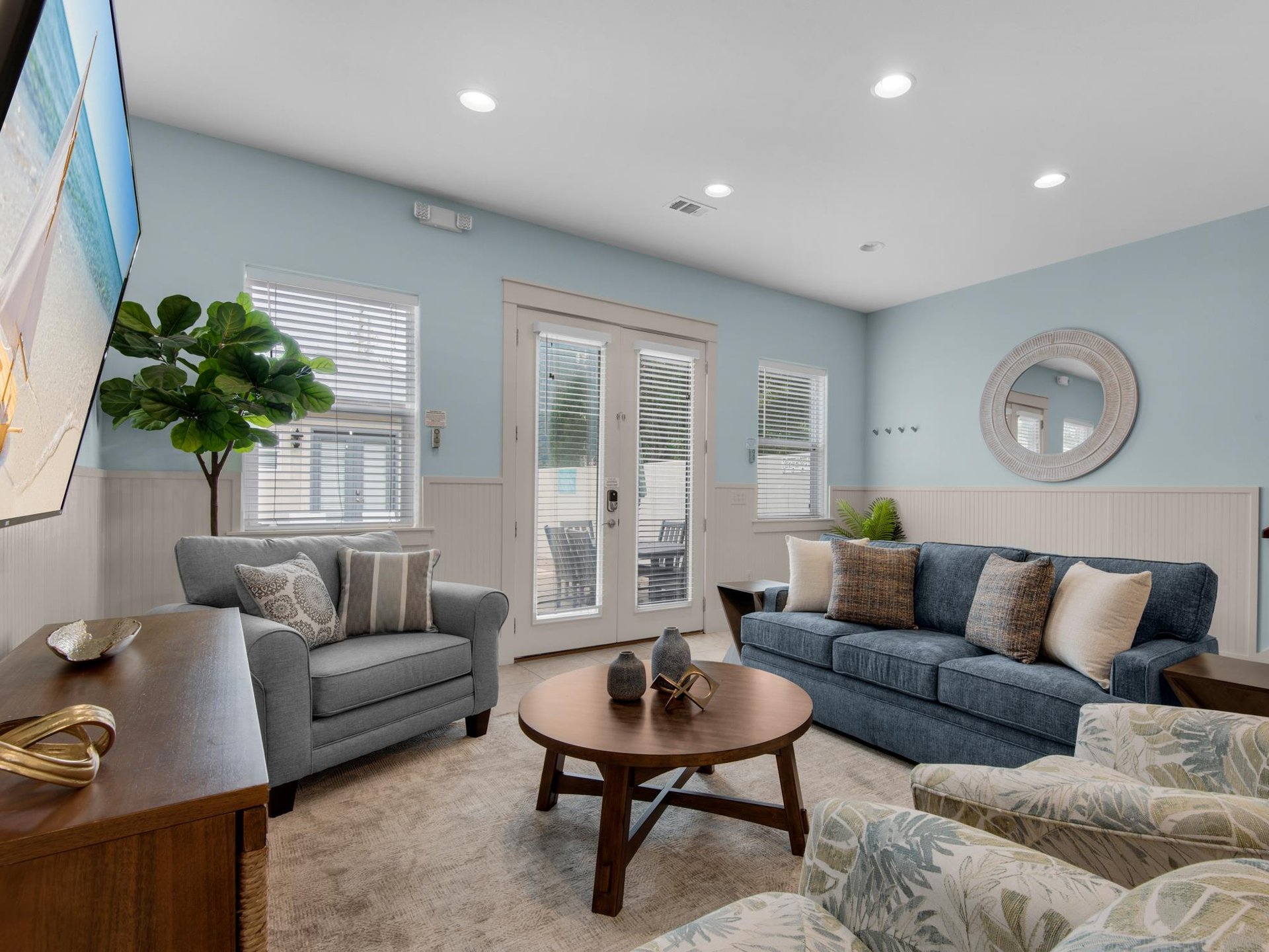 Living Room with sleeper sofa