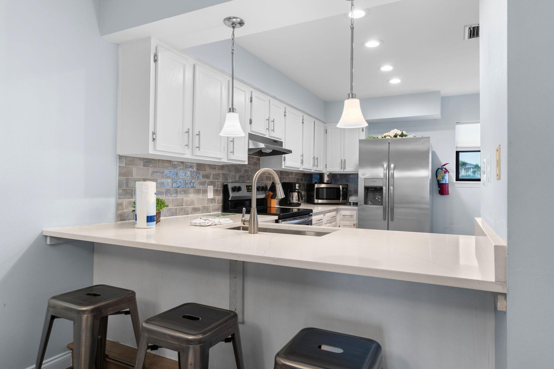 Kitchen with Bar Seating