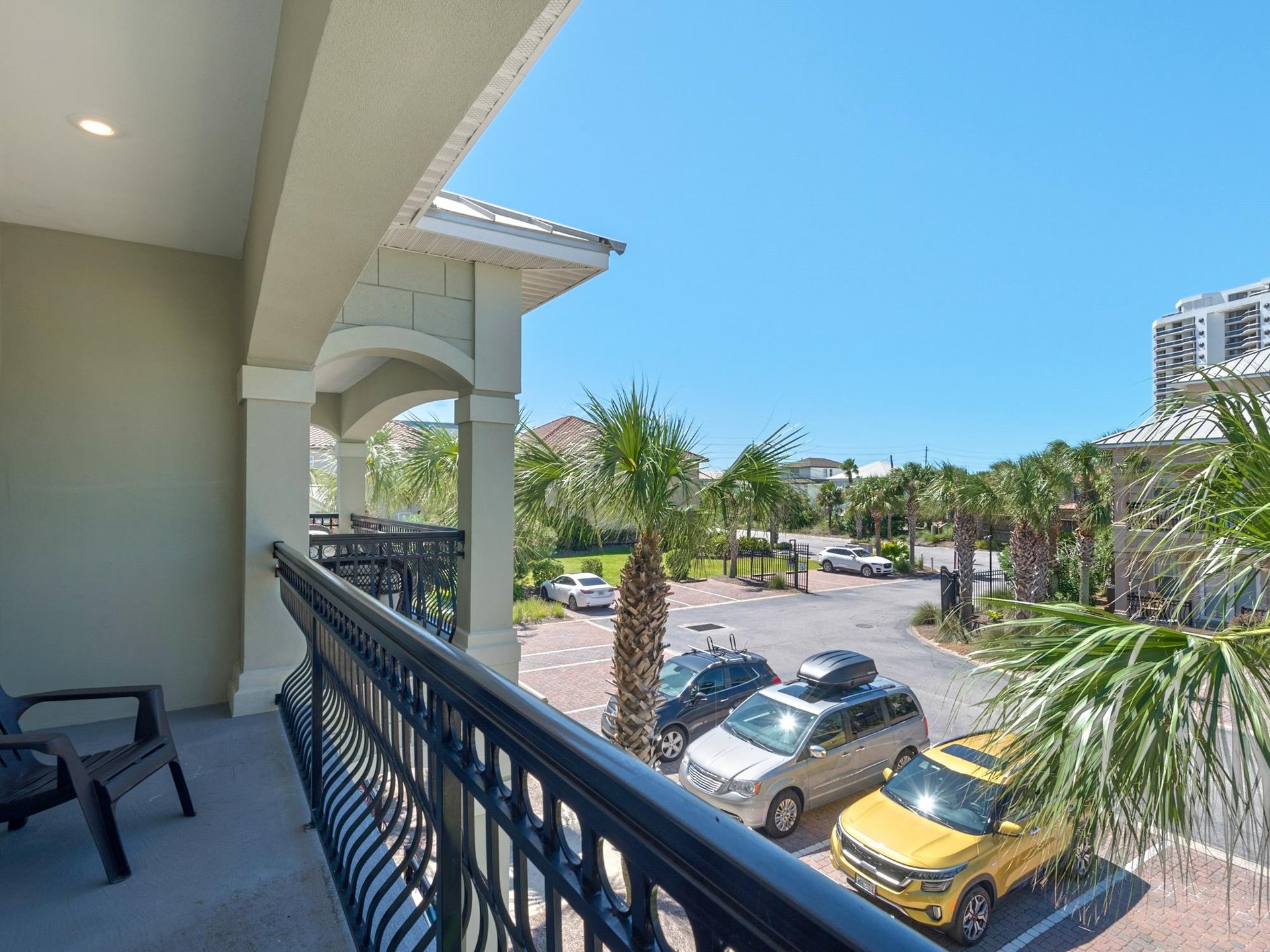 2nd floor balcony west side off bedroom 3