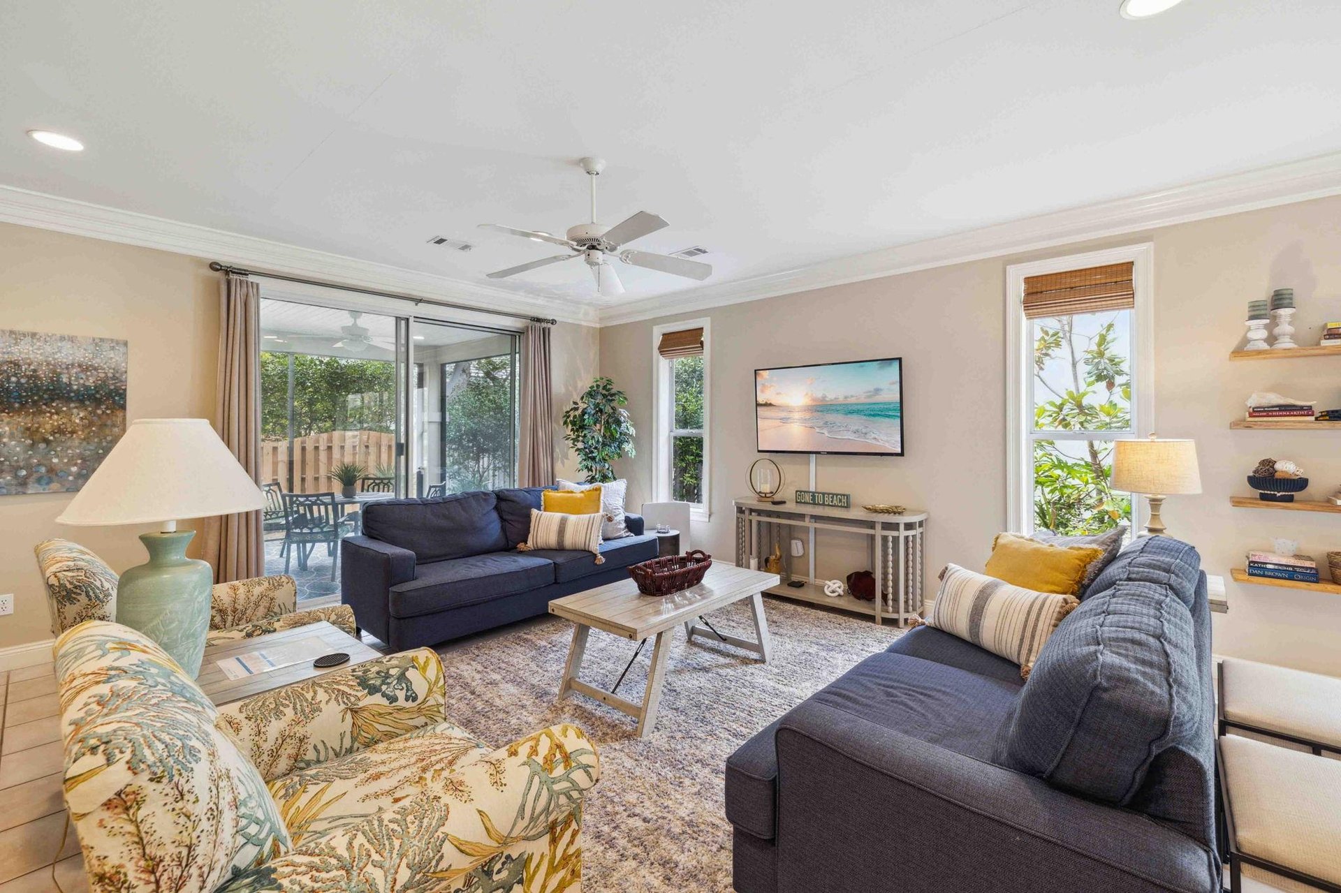 Living Area with Flat Screen TV