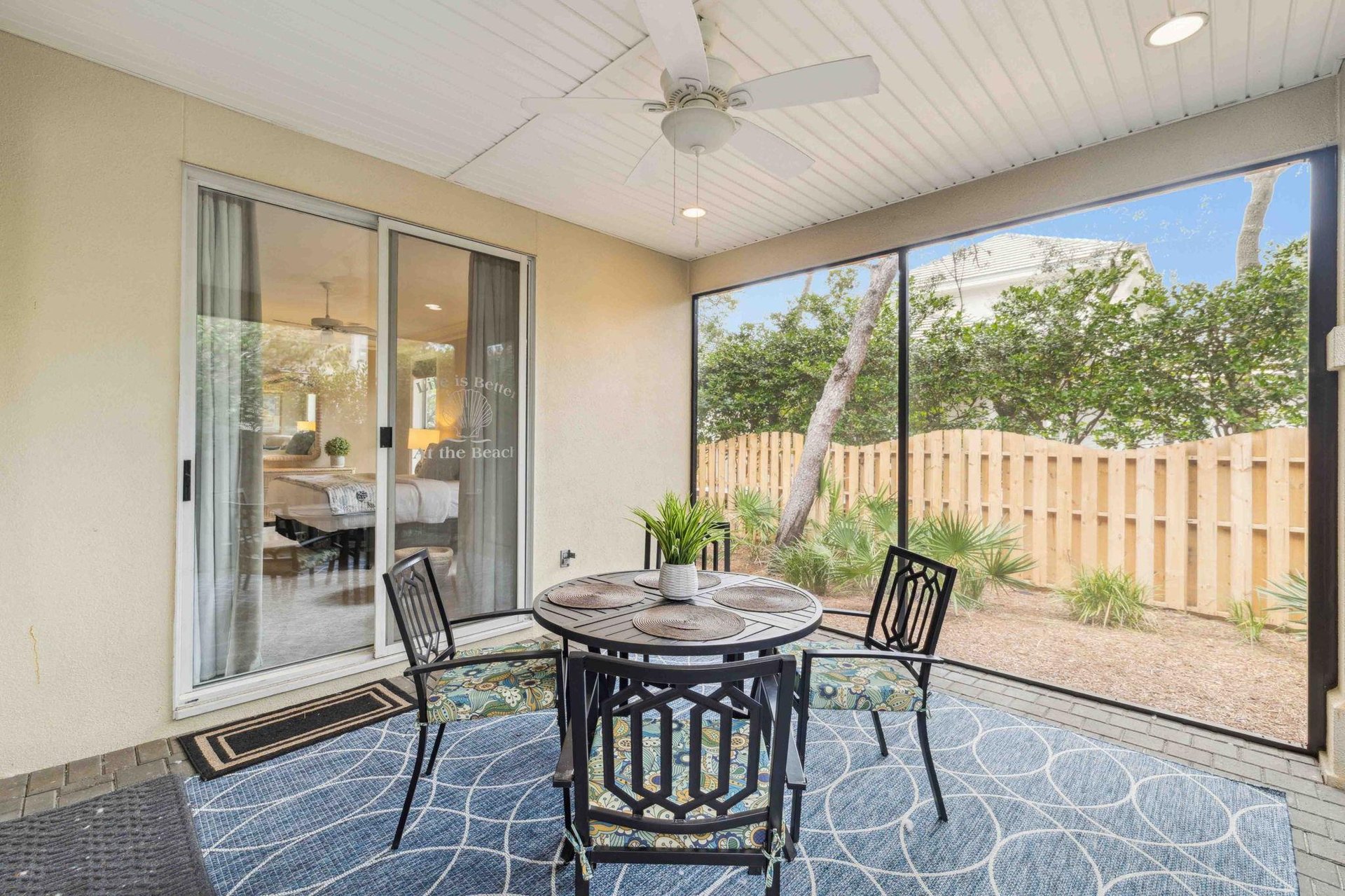 Screened in Porch off Bedroom 1