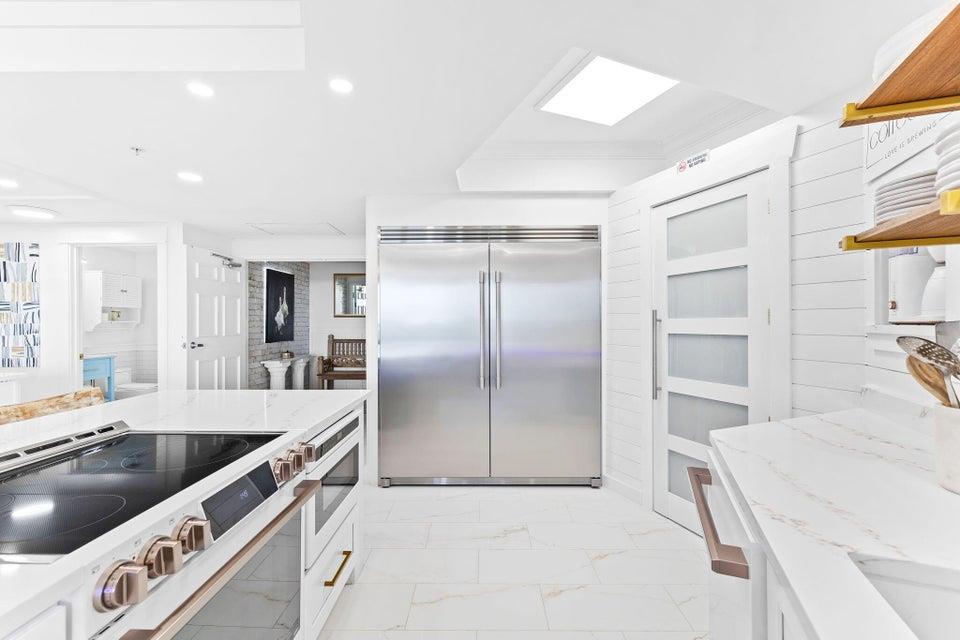 Open Kitchen Design with LED Lighting