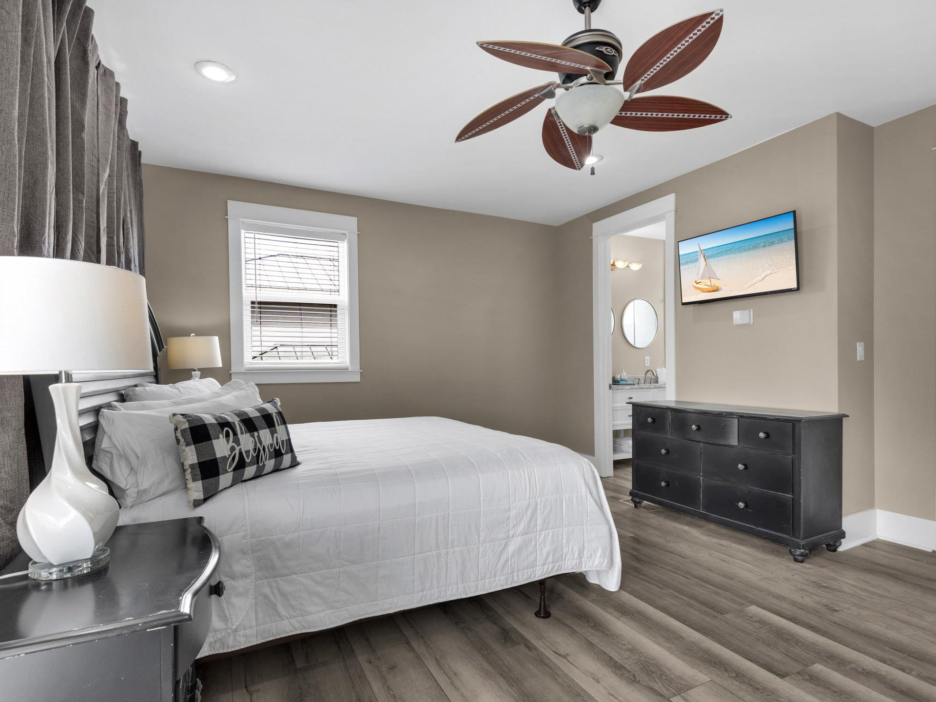 3rd Floor Bedroom 4 with King Bed and Sleeper Sofa