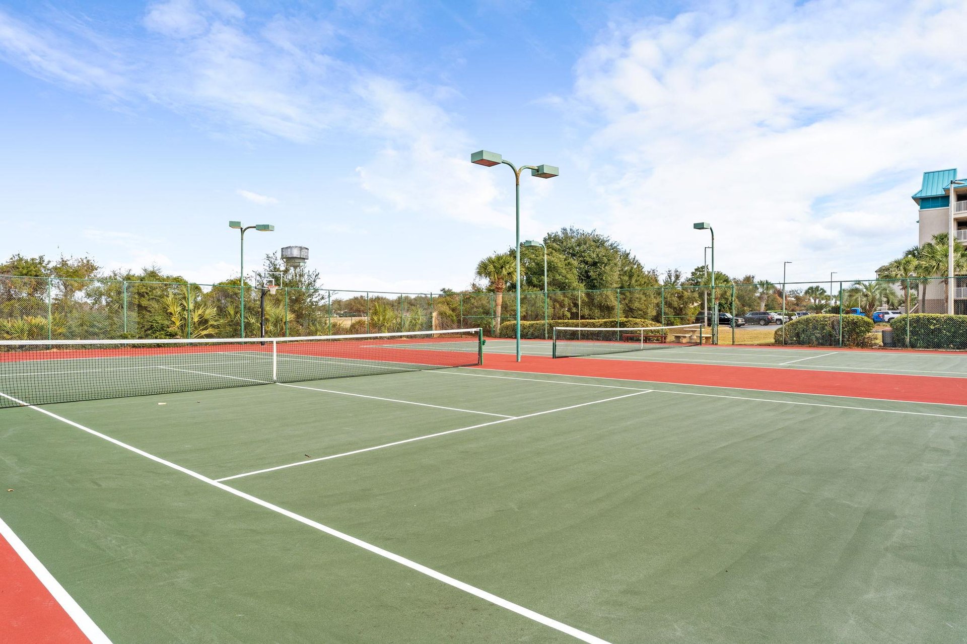 Complex tennis courts