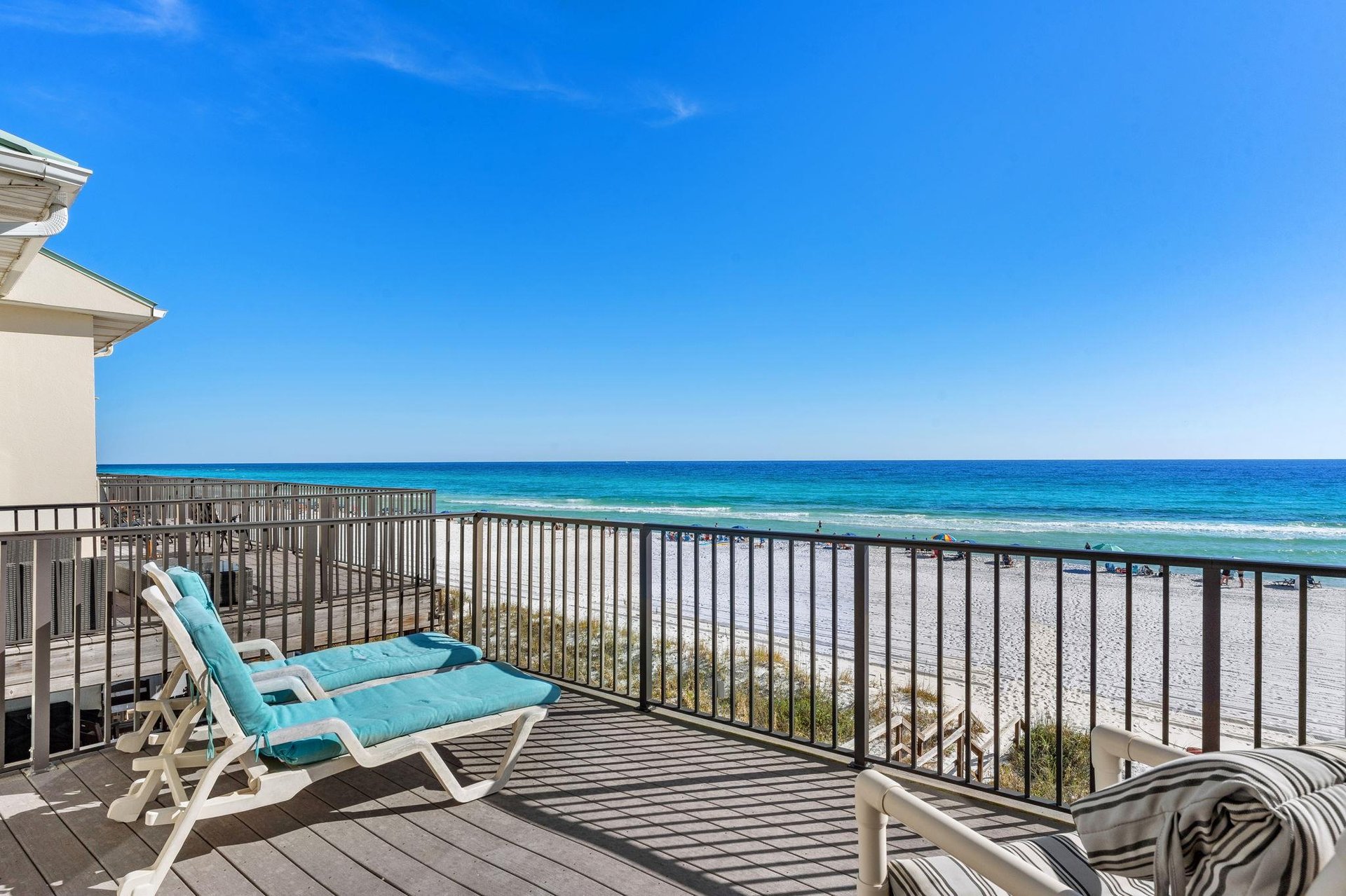 Relax on Your Private Balcony off Bedroom 1