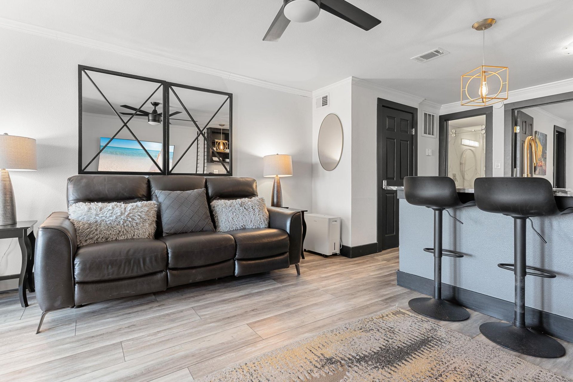 Living and Kitchen Areas on Beach Level