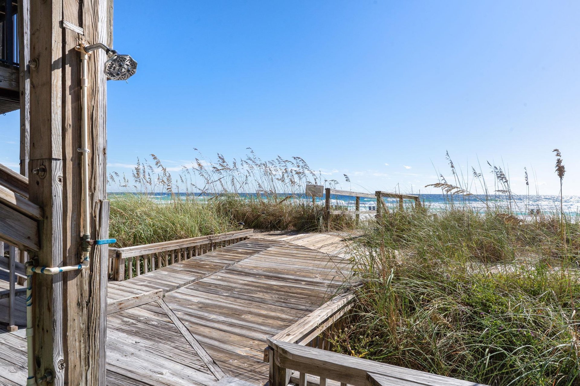 Outside Shower on Beach Level