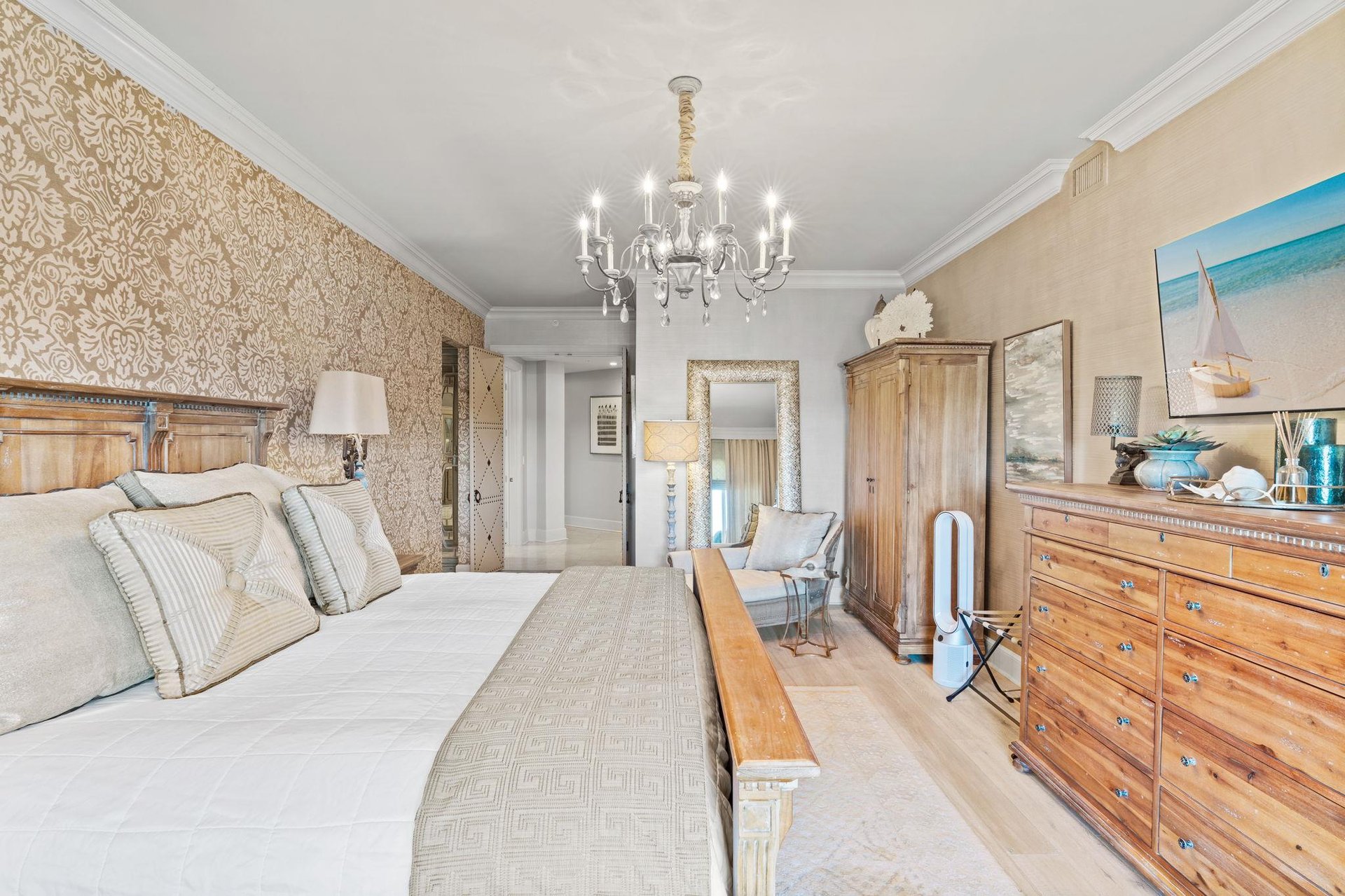 Bedroom 1 with Flat Screen TV