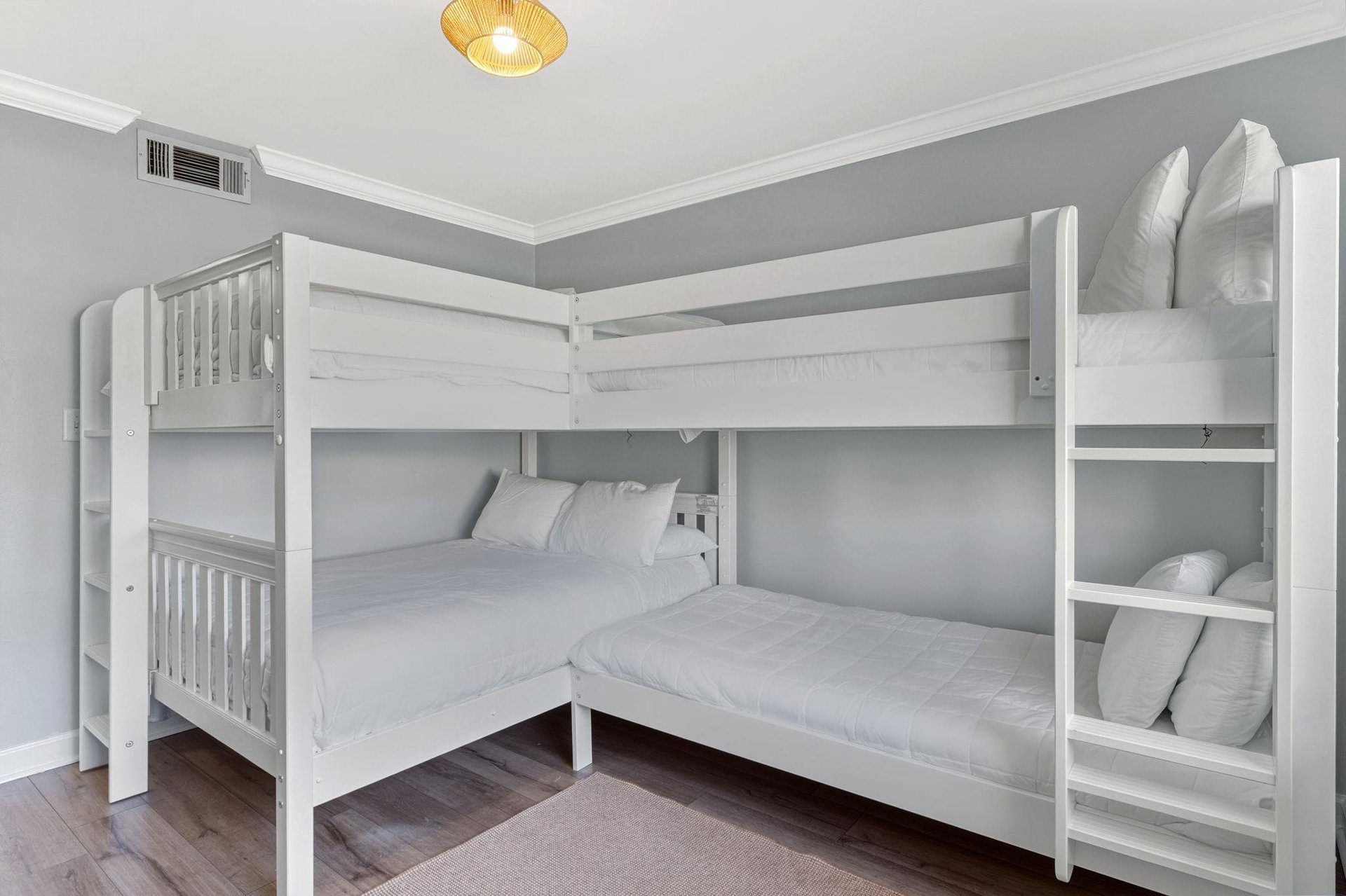 Bedroom 2 on 3rd Floor with Twin over Twin and Full over Full