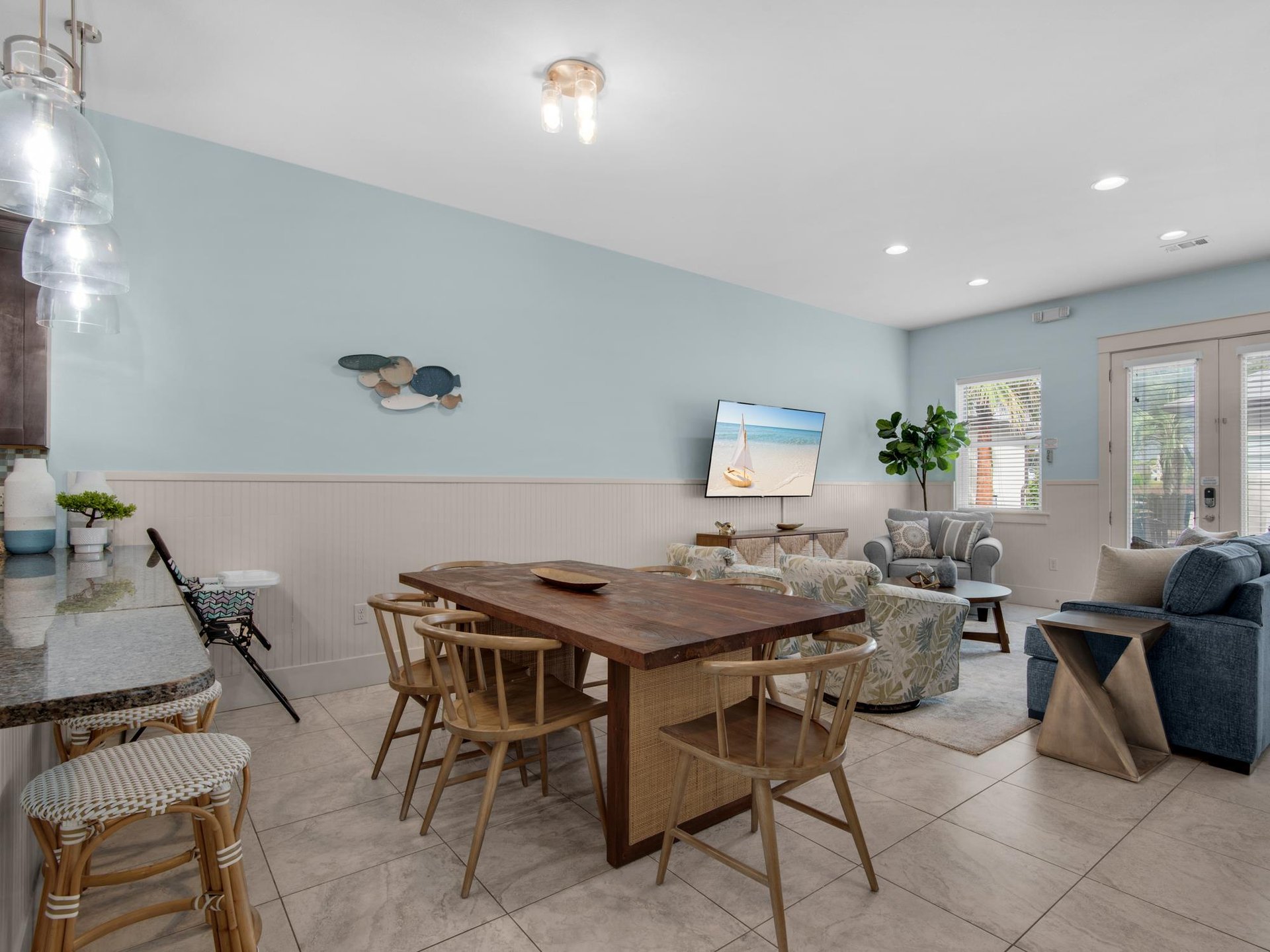 Main House Dining and Living Areas