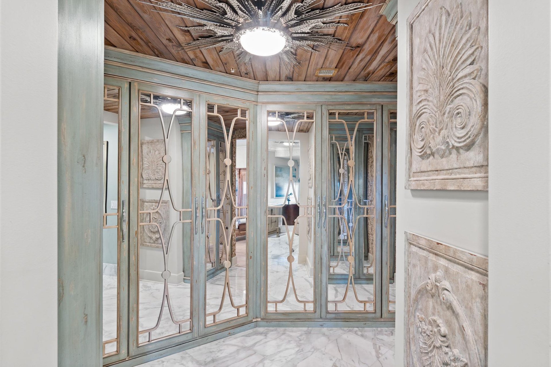 Elegant Closets in Bedroom 1