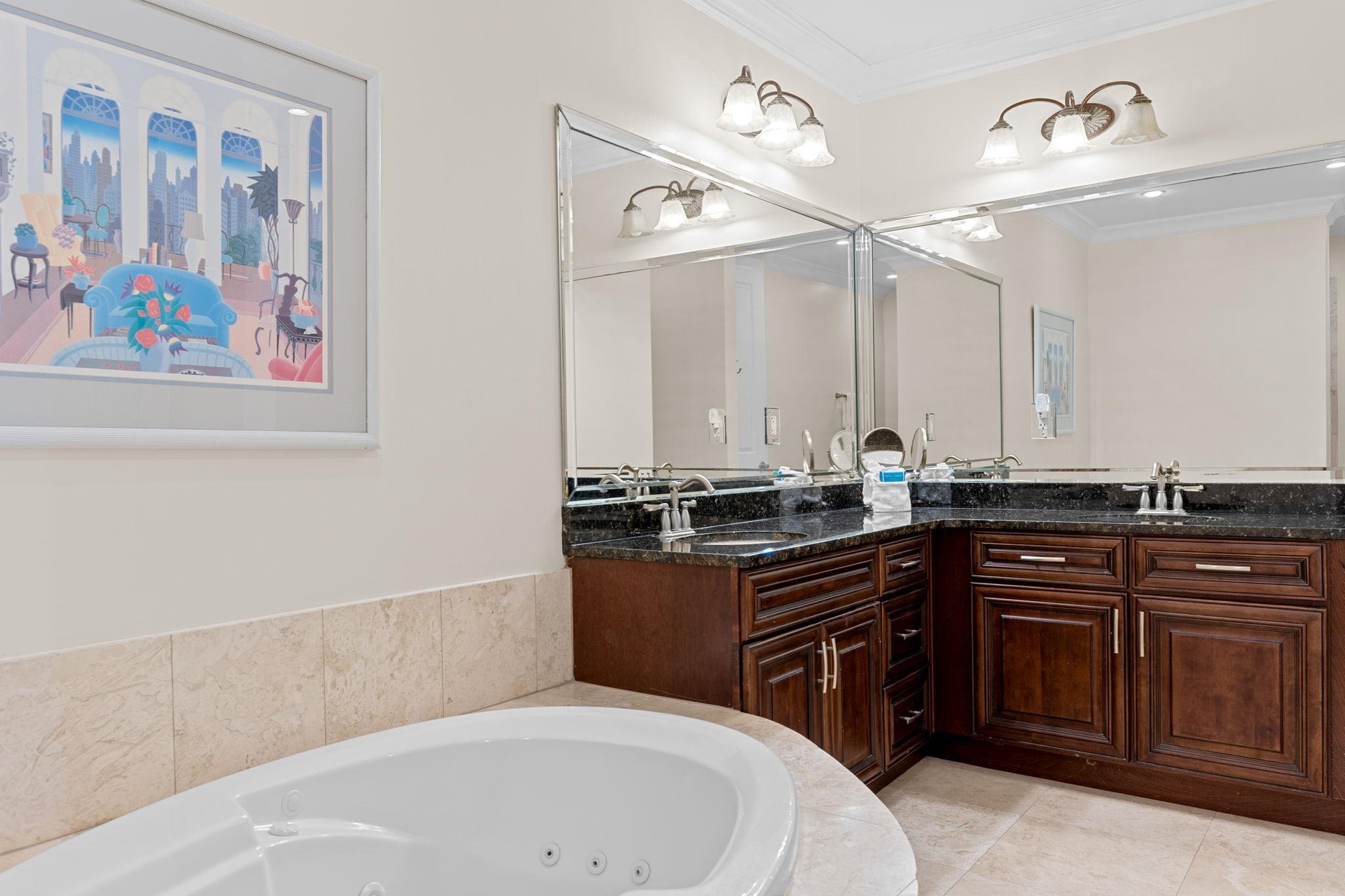 Bathroom 1 with Double Vanities