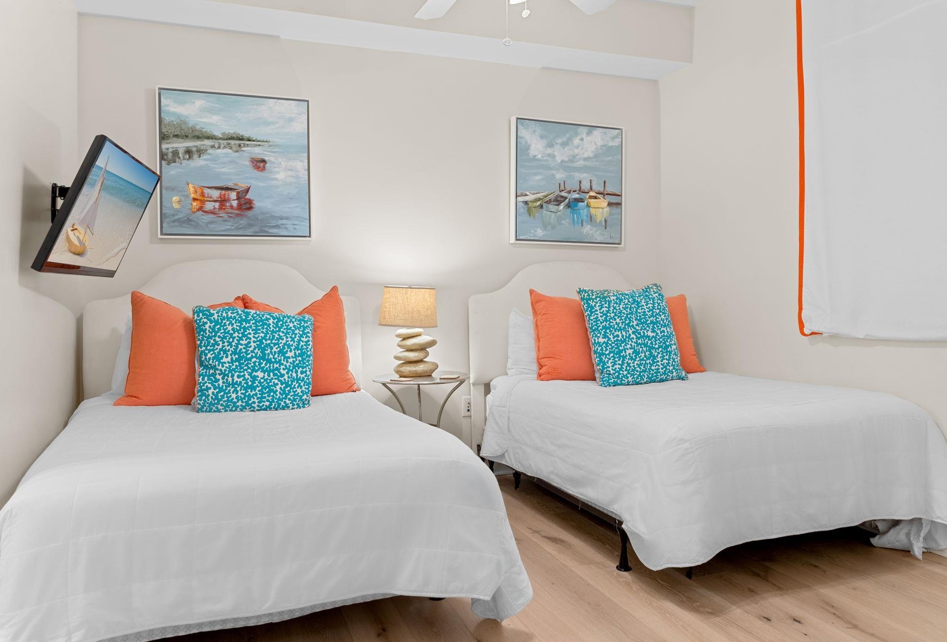 Bedroom 3 with Two Double Beds