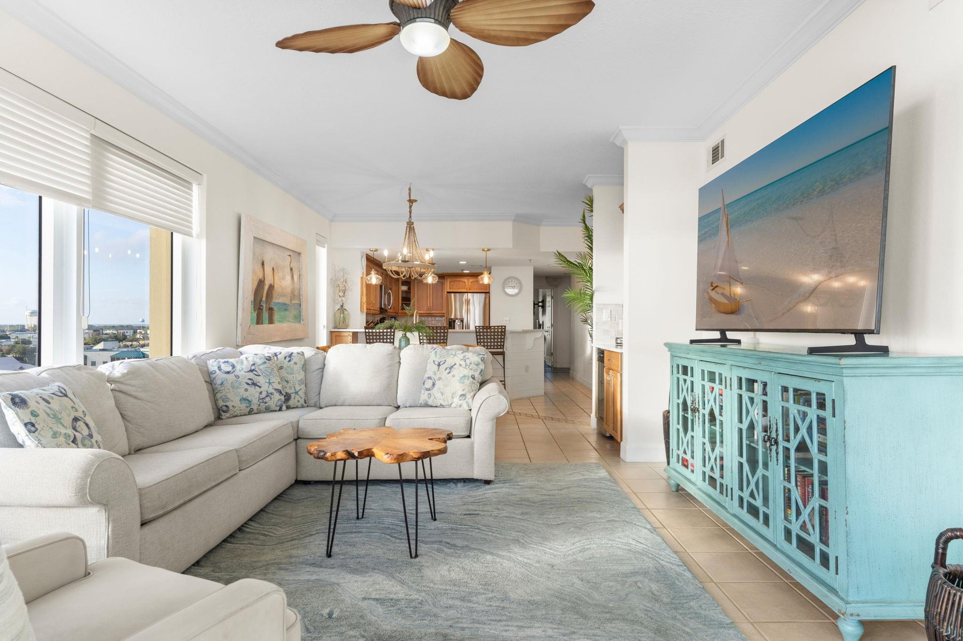 Living Room into Kitchen