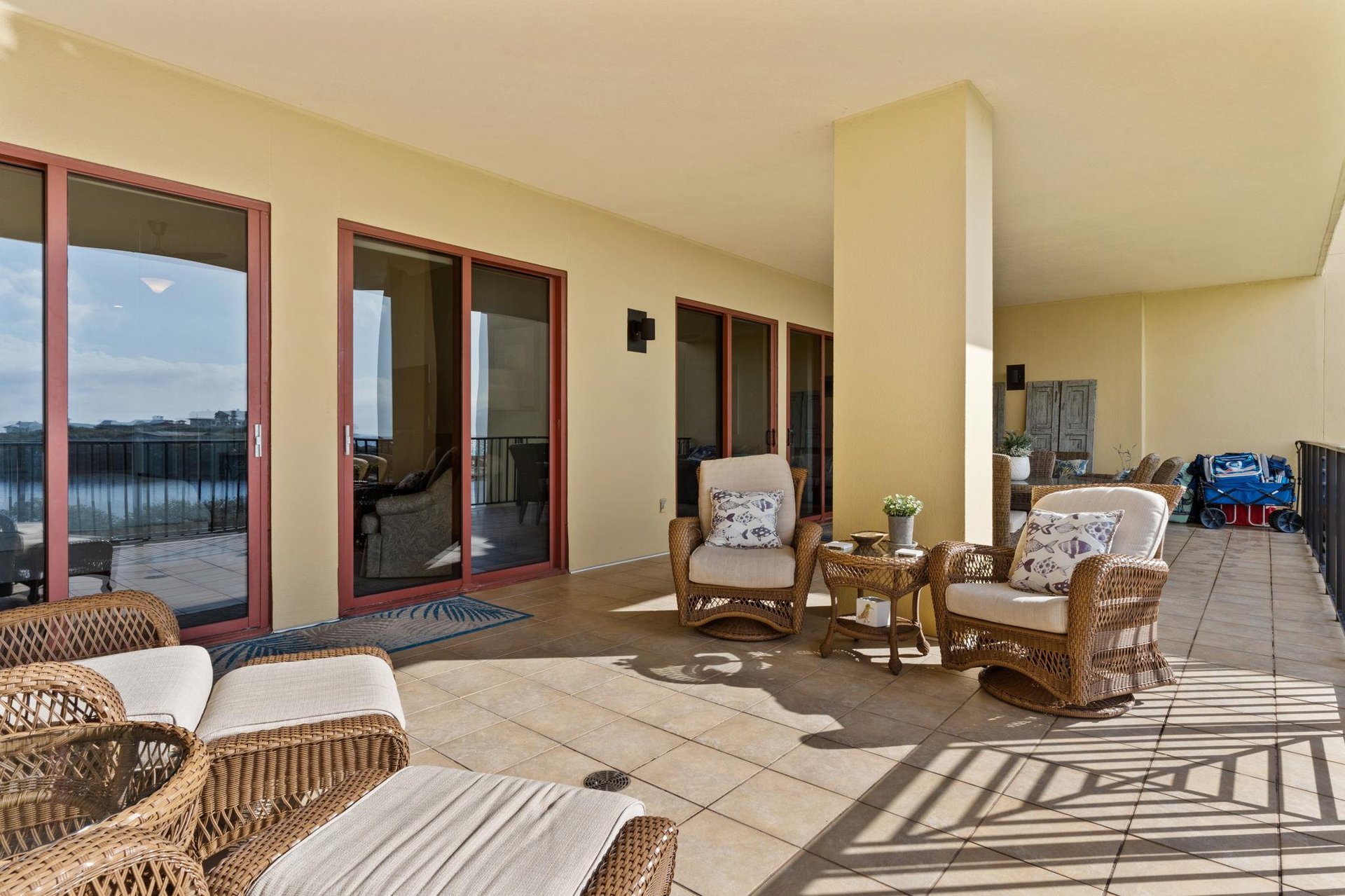 Extended Private Balcony off Living Area on 1st Floor