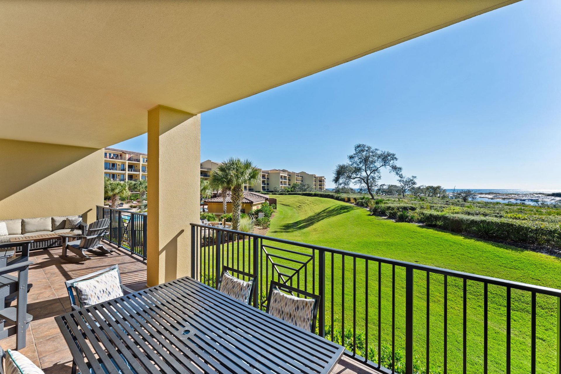 Private Balcony off Bedroom 1