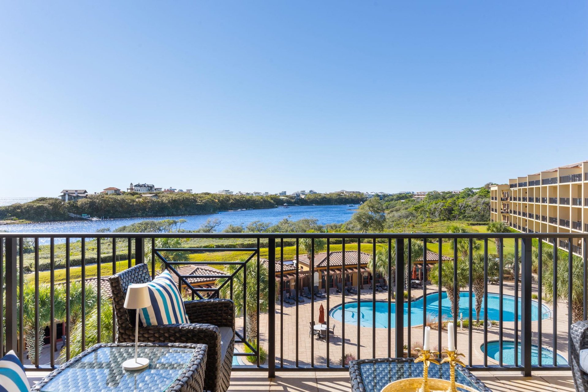 Unwind on the 1st Floor Private Balcony