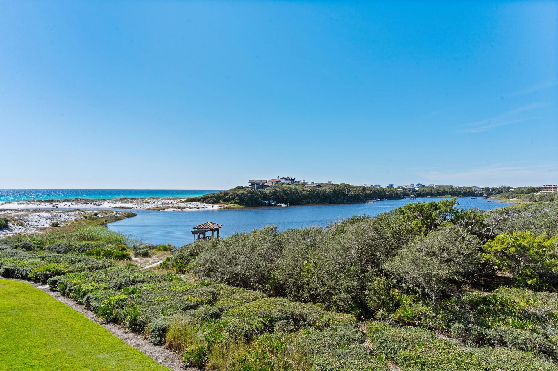 View of a Rare Coastal Lake