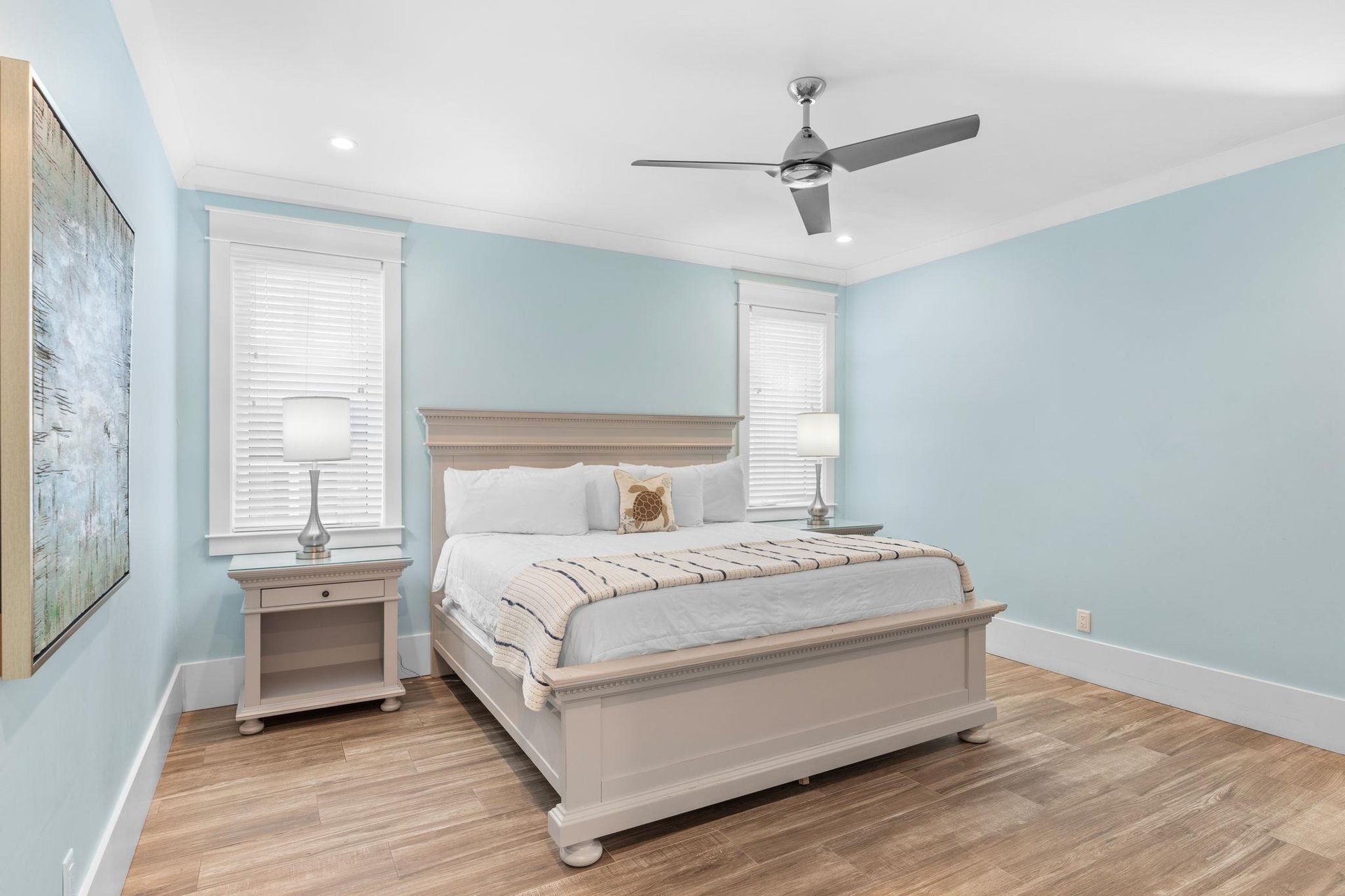 Bedroom 1 on 1st Floor with King Bed