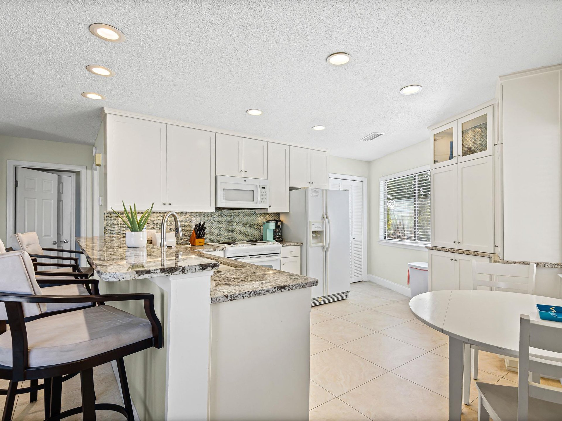 Dining and kitchen area