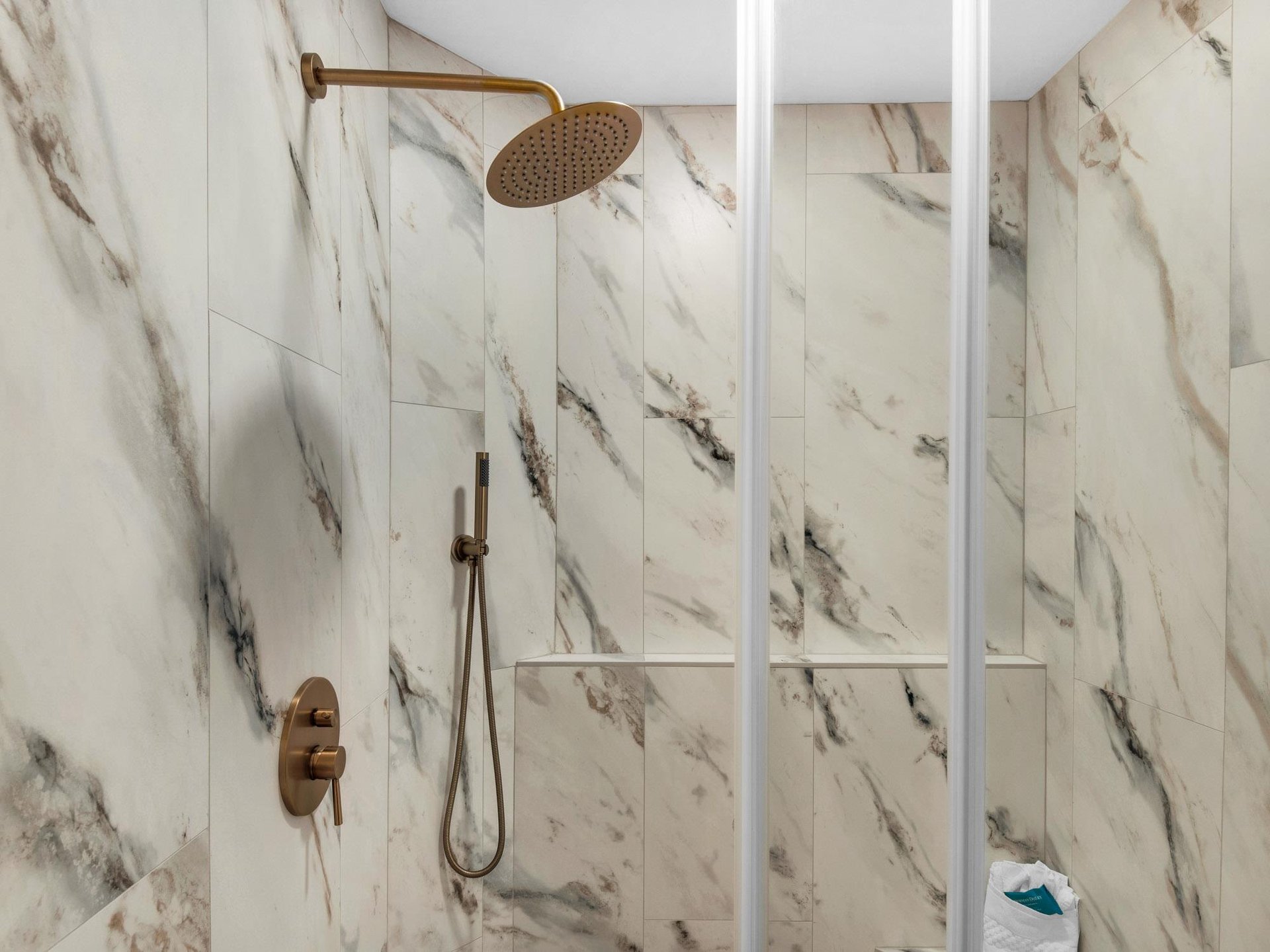 Large walk in Shower in Primary Bathroom