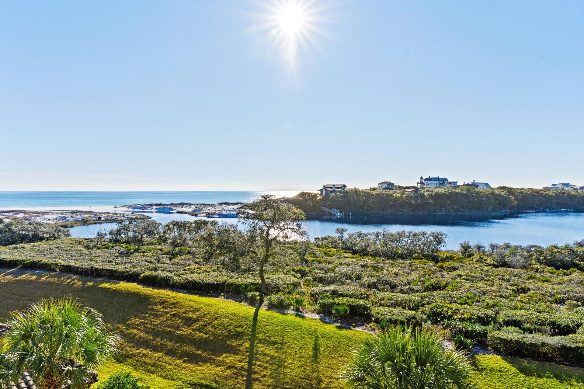 Stunning Views of the Gulf and Coastal Lake
