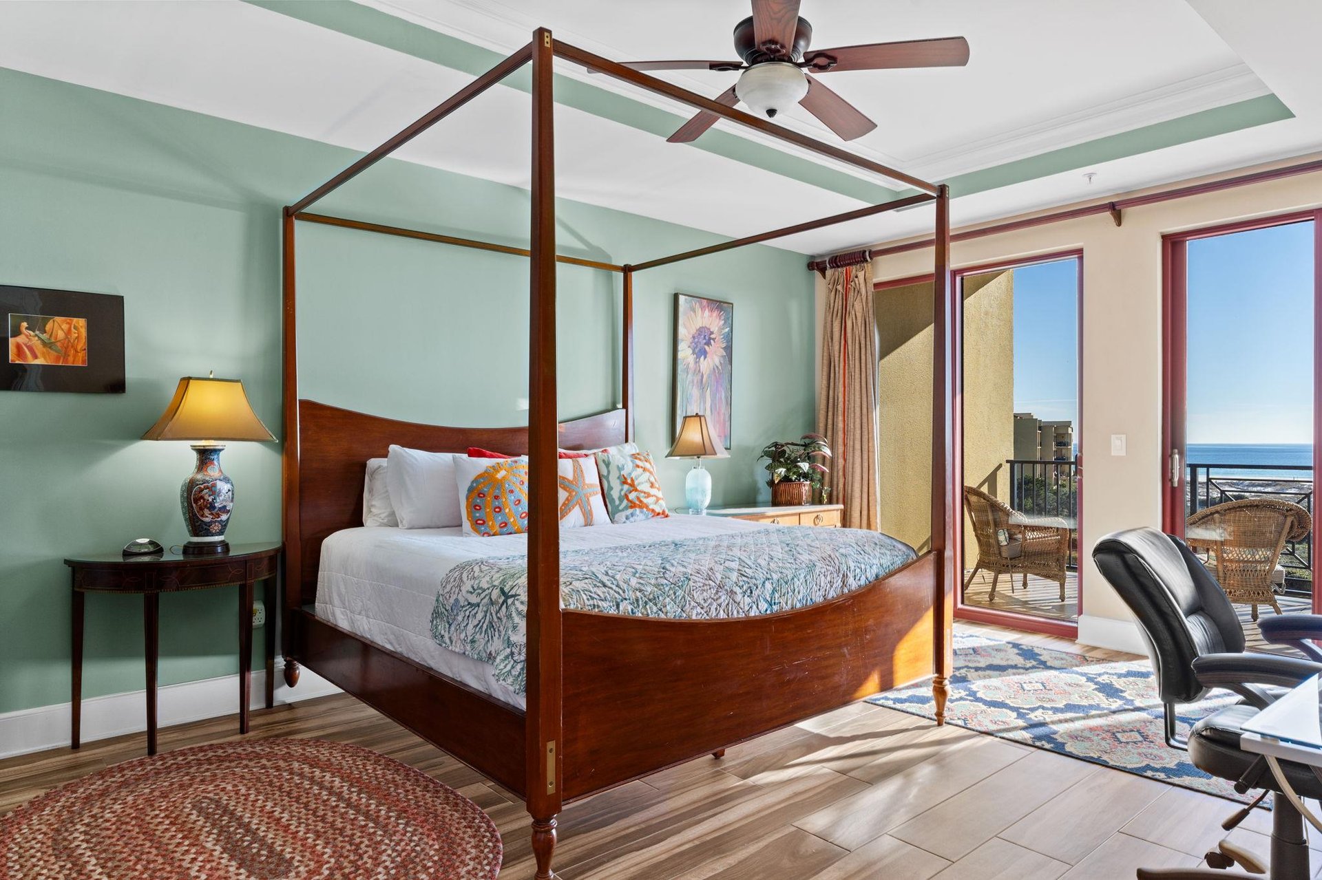 Bedroom 2 on 1st Floor with King Bed