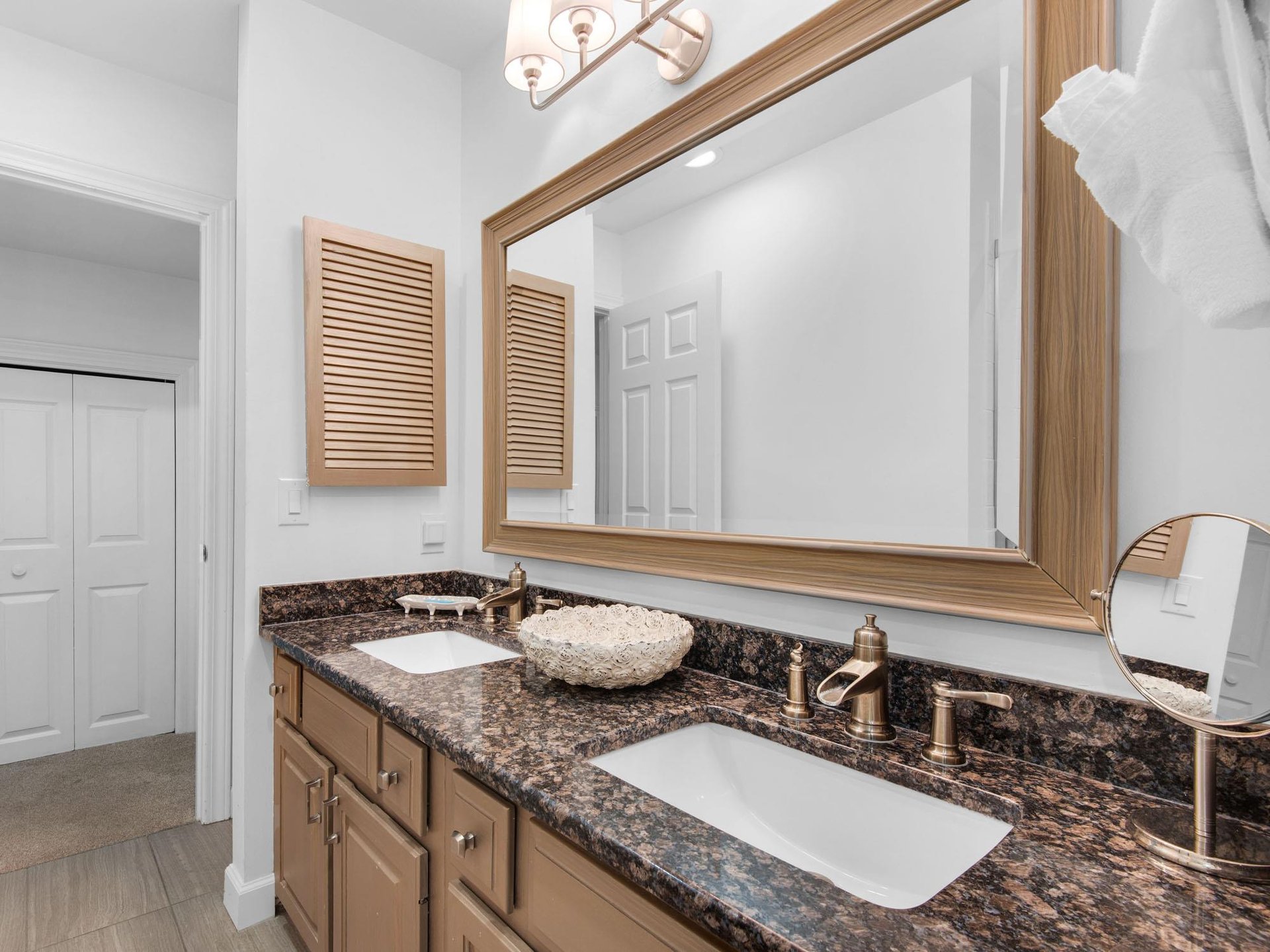 Bathroom in Loft with Double Vanity