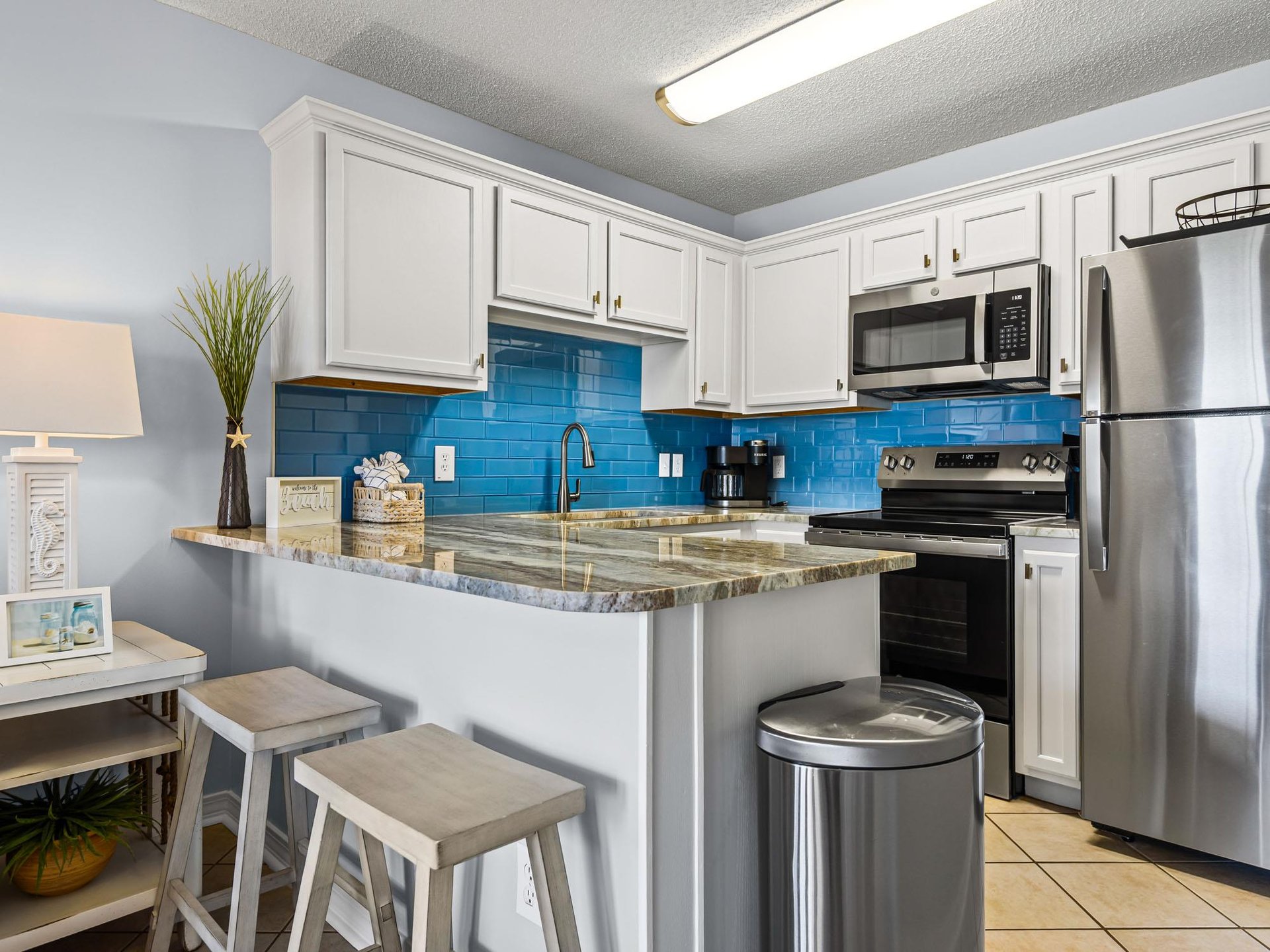 Fully Equipped Kitchen with Gulf Views