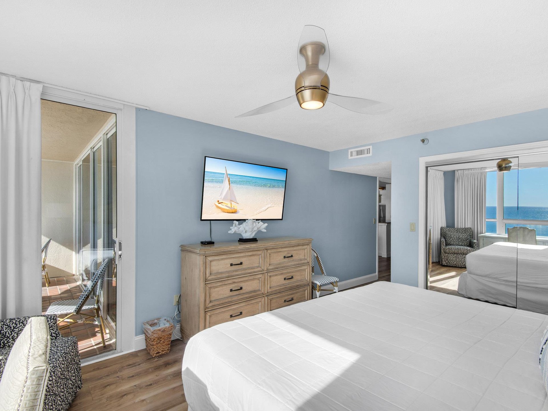 Bedroom 1 with En Suite and Balcony Access