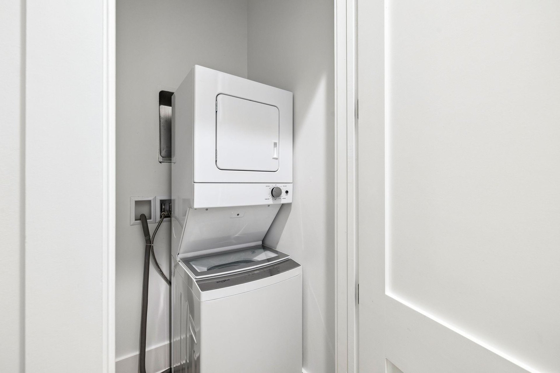 Stackable Washer and Dryer on 1st Floor