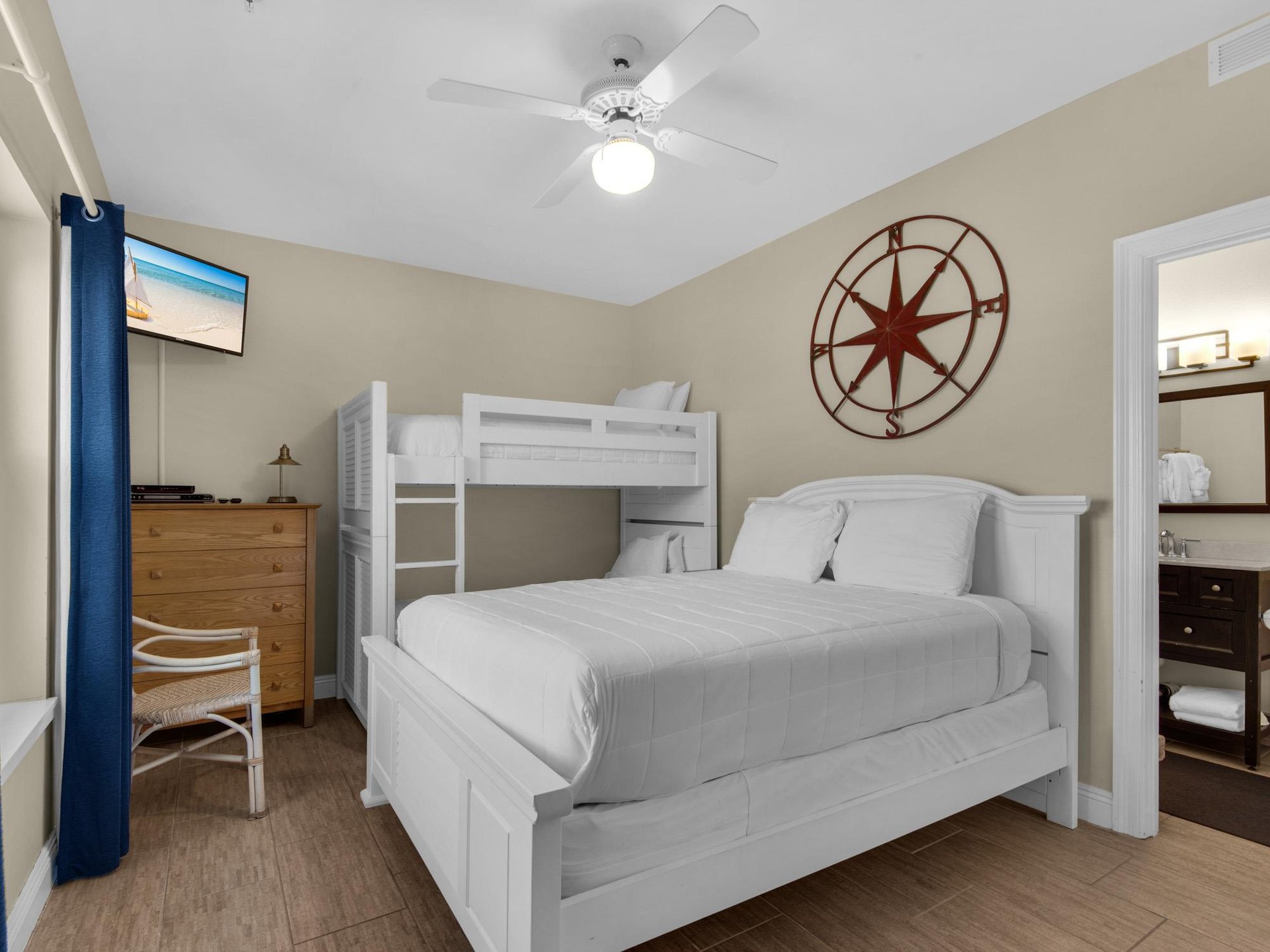 Bedroom 3 with Queen and Bunk Bed 2nd fl