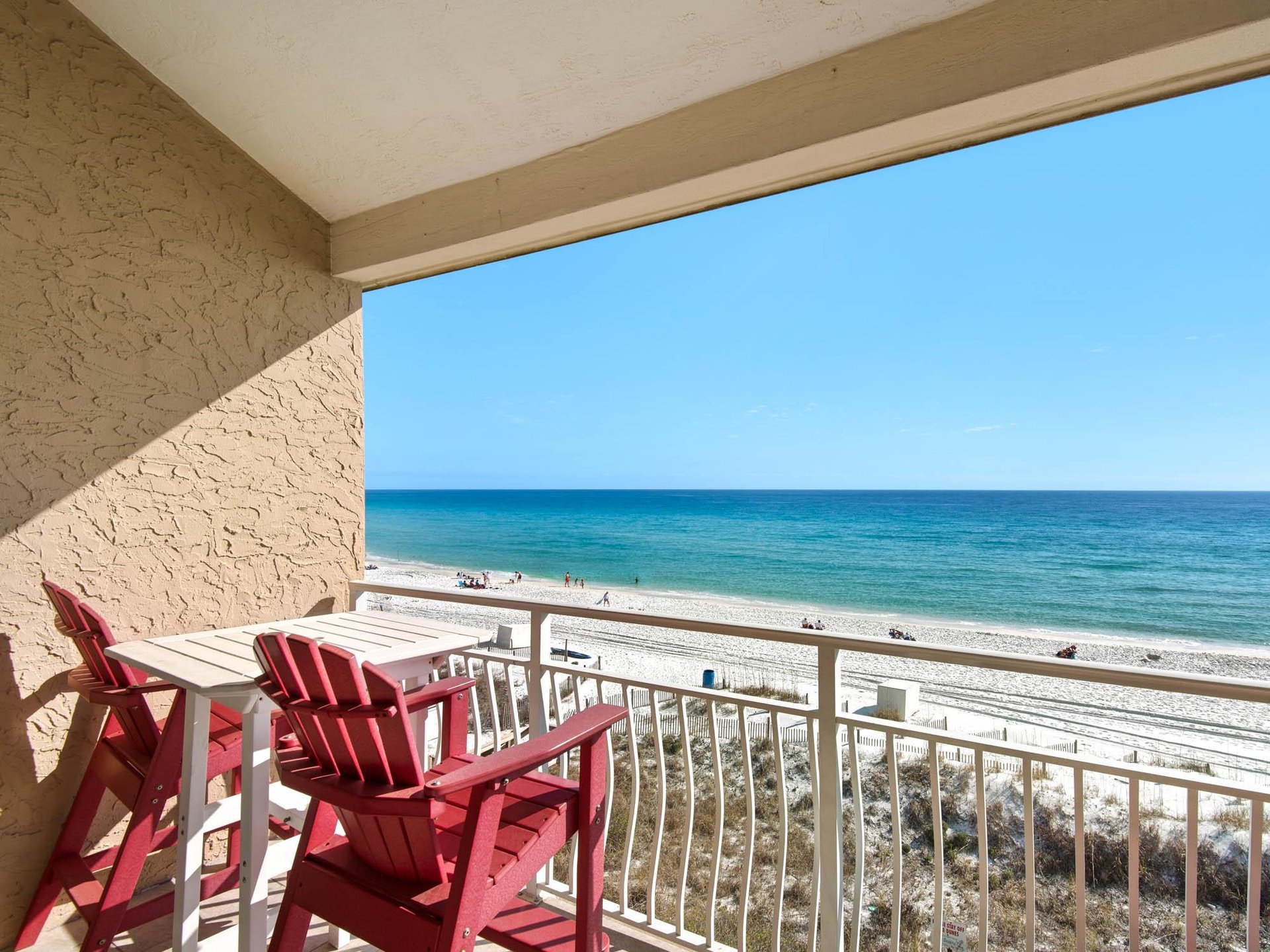 Soak up stunning Gulf views from the private balcony, where turquoise waters stretch endlessly before you.