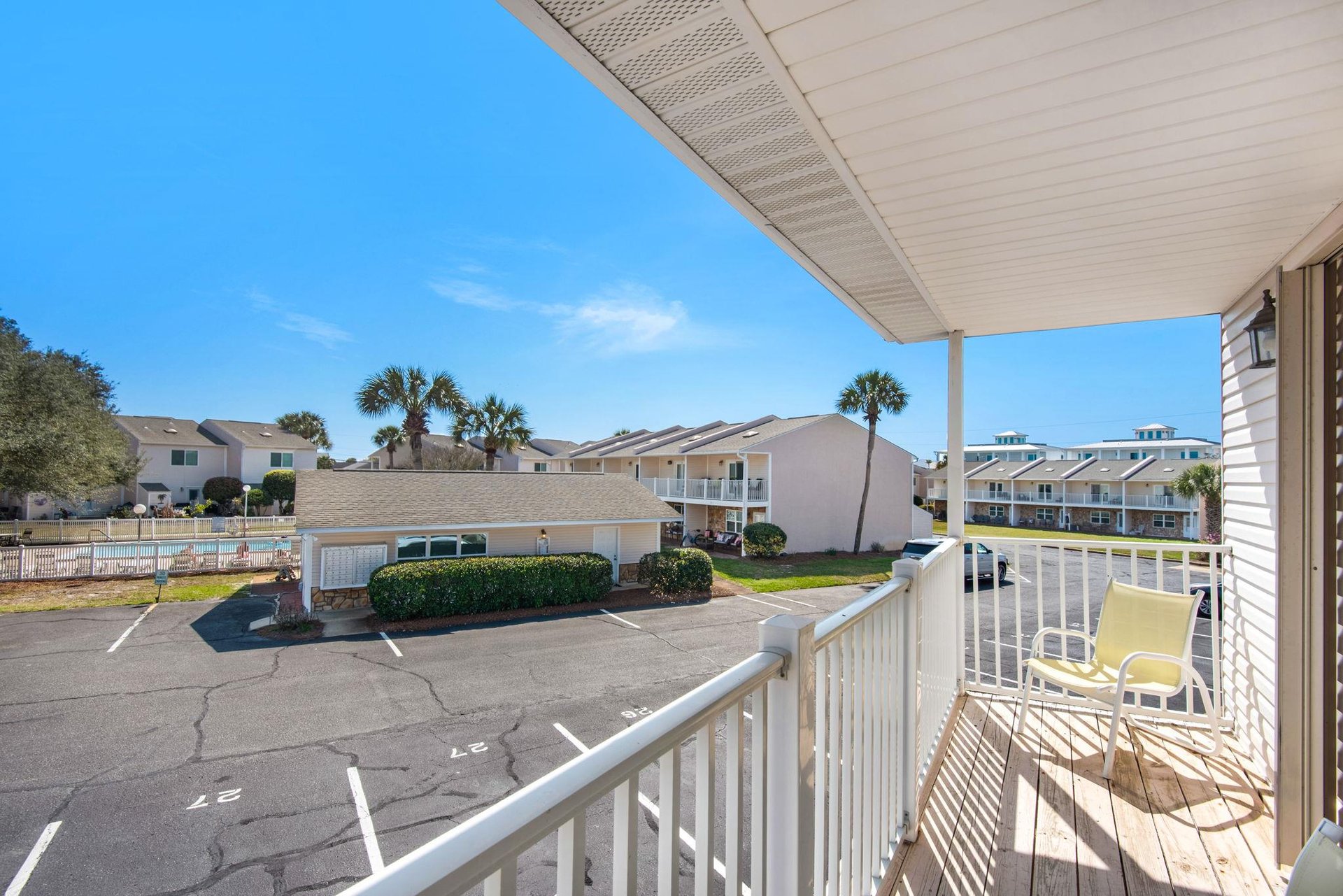 Soak up the Florida sunshine on the private balcony