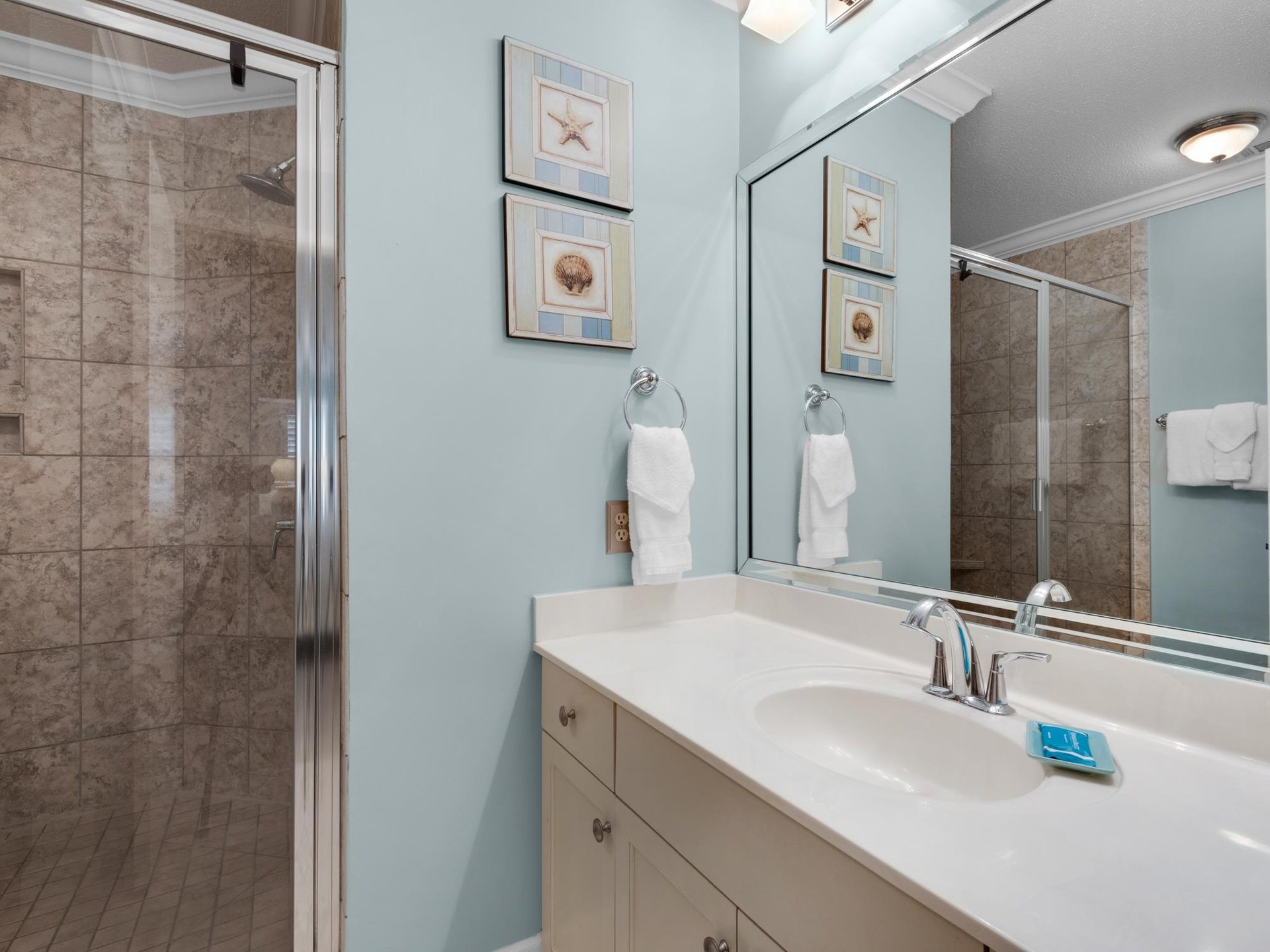 Bathroom 1 with walkin Shower