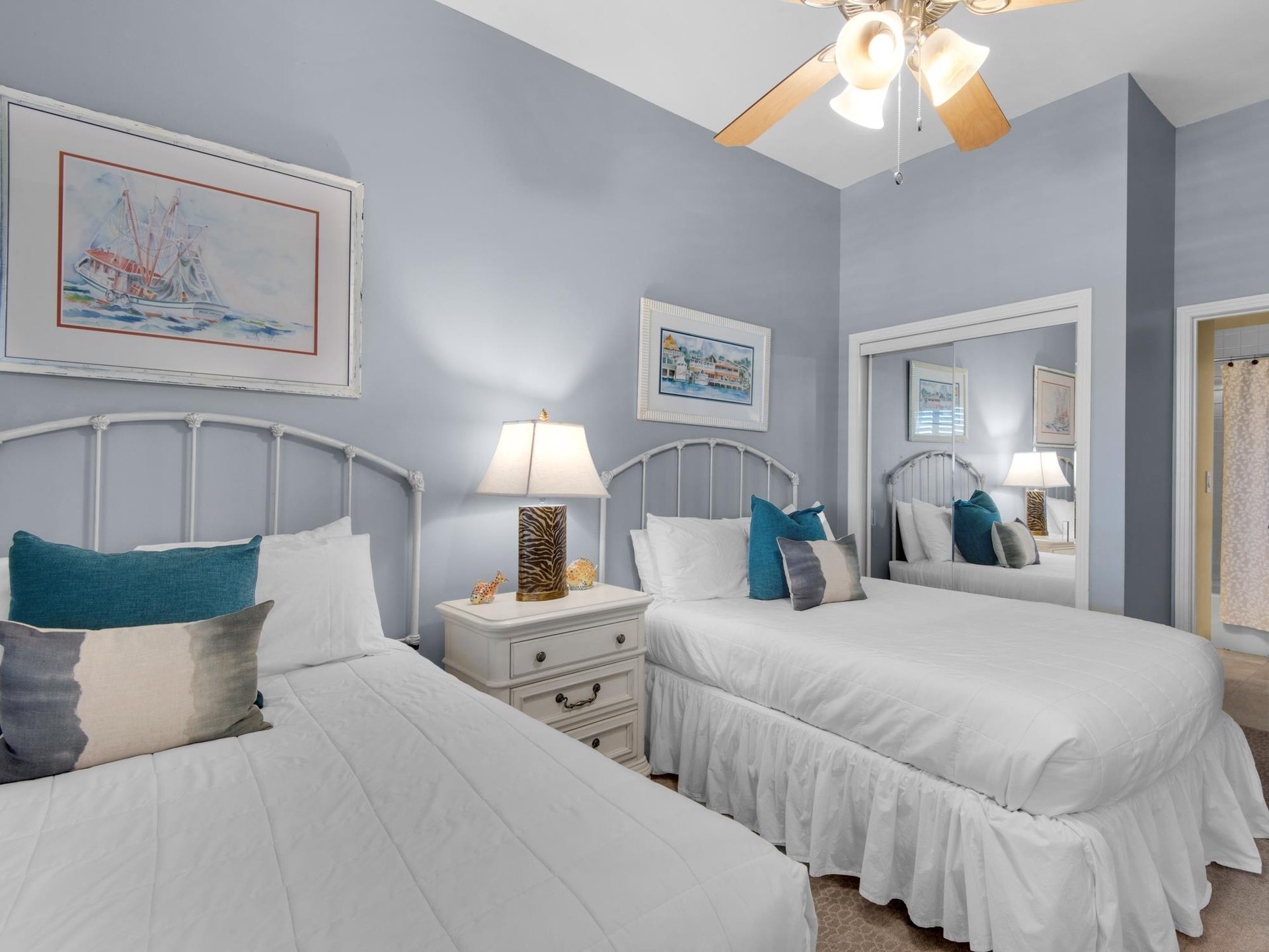 Bedroom 2 with attached Guest Bathroom