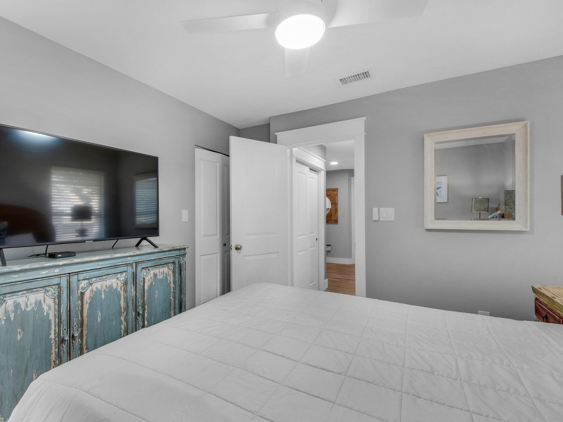 Flat screen TV in Bedroom 2