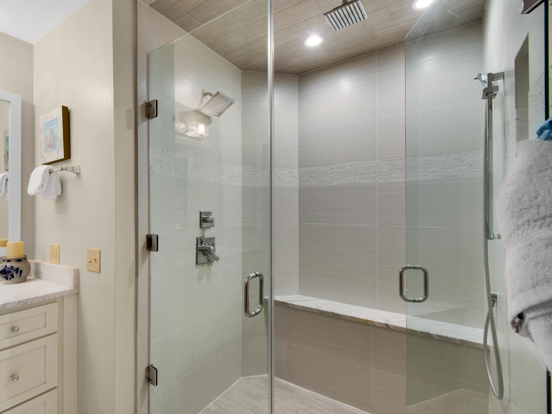 WalkIn Shower in Bathroom 1