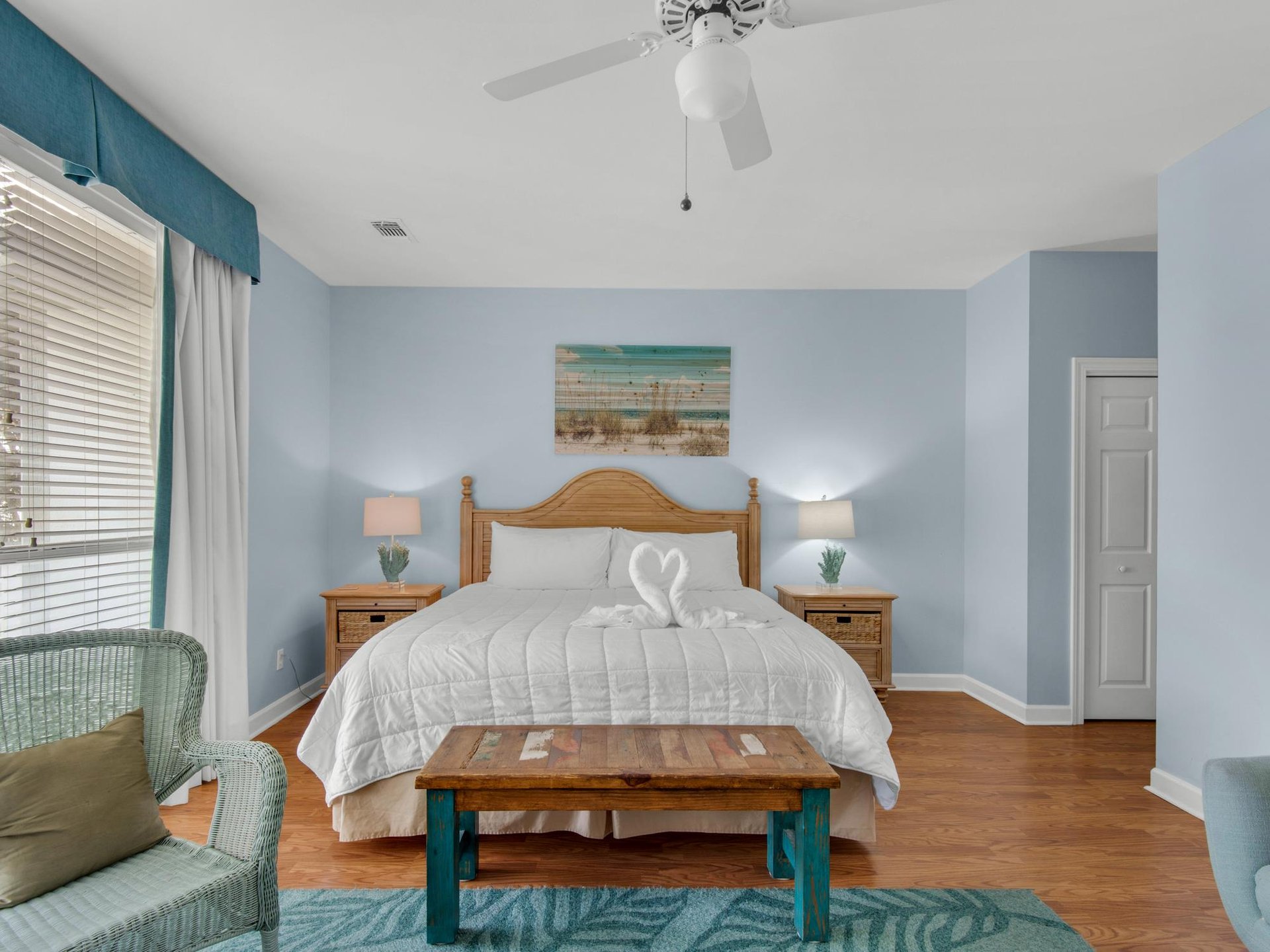 King Bed in Bedroom 1