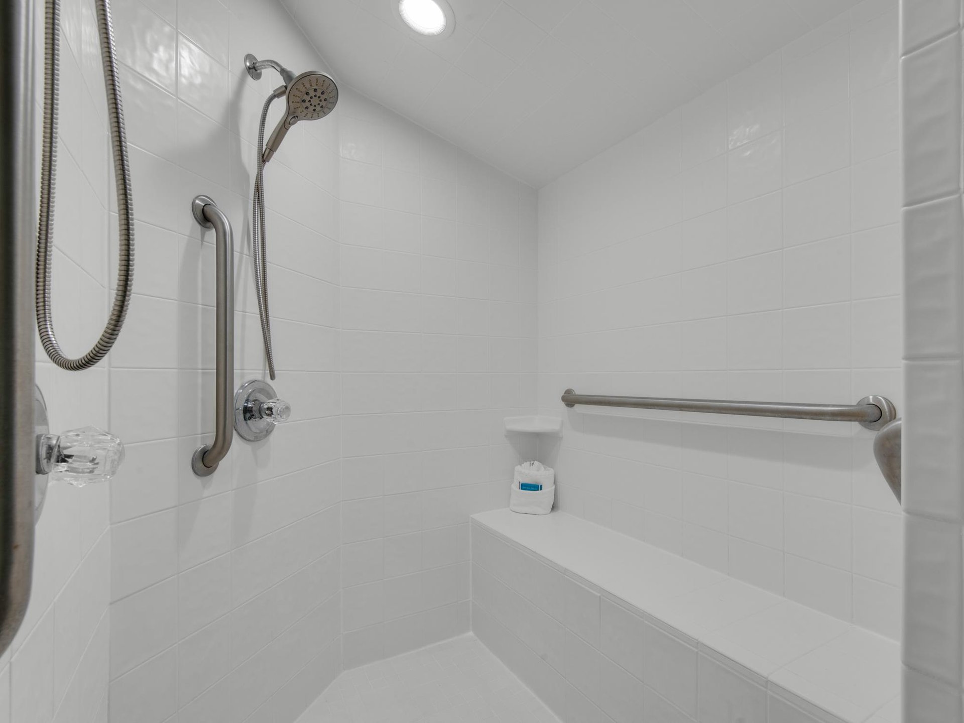 Walk in Shower in Bathroom 1