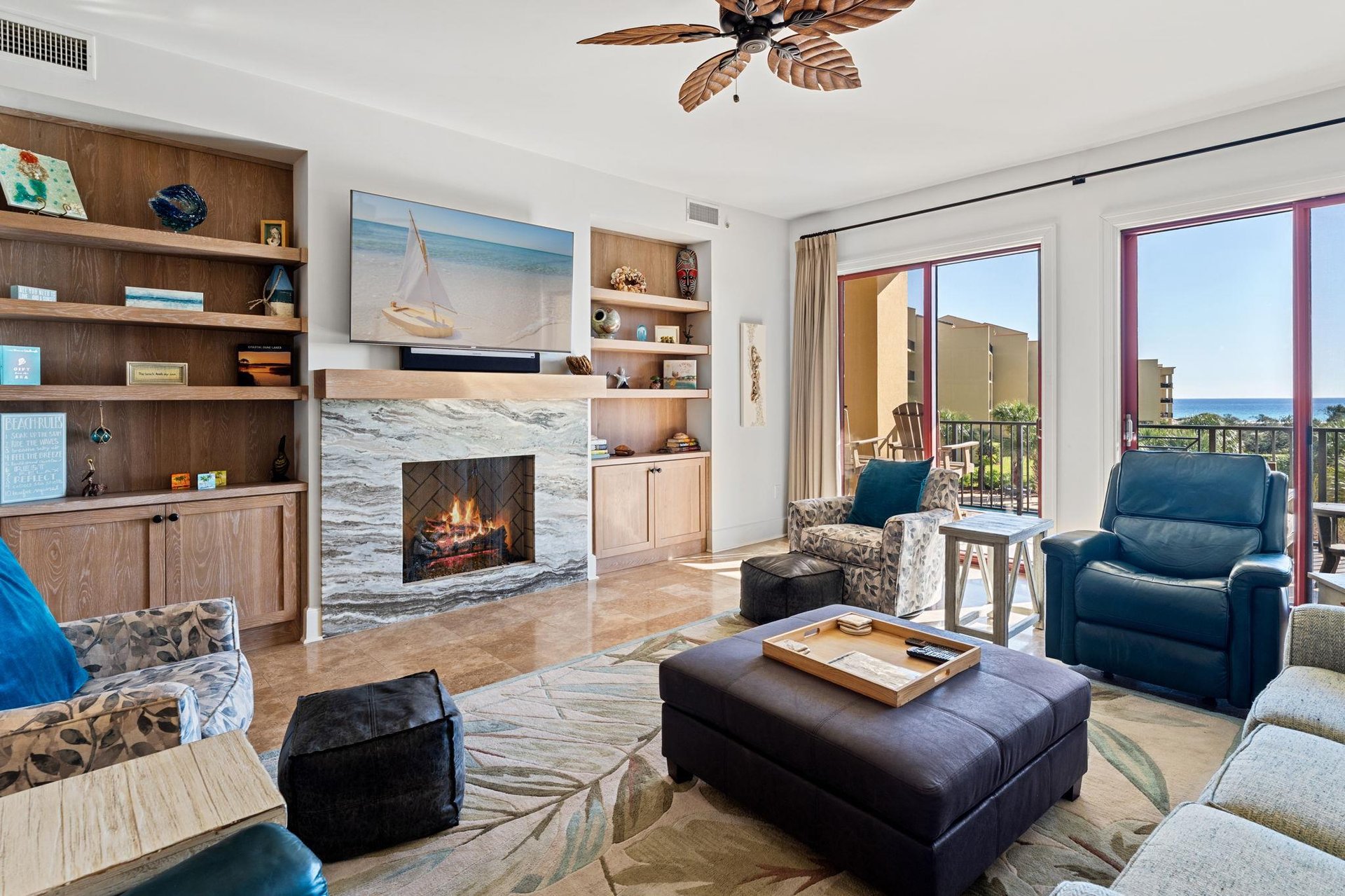 Beautifully Decorated Living Area