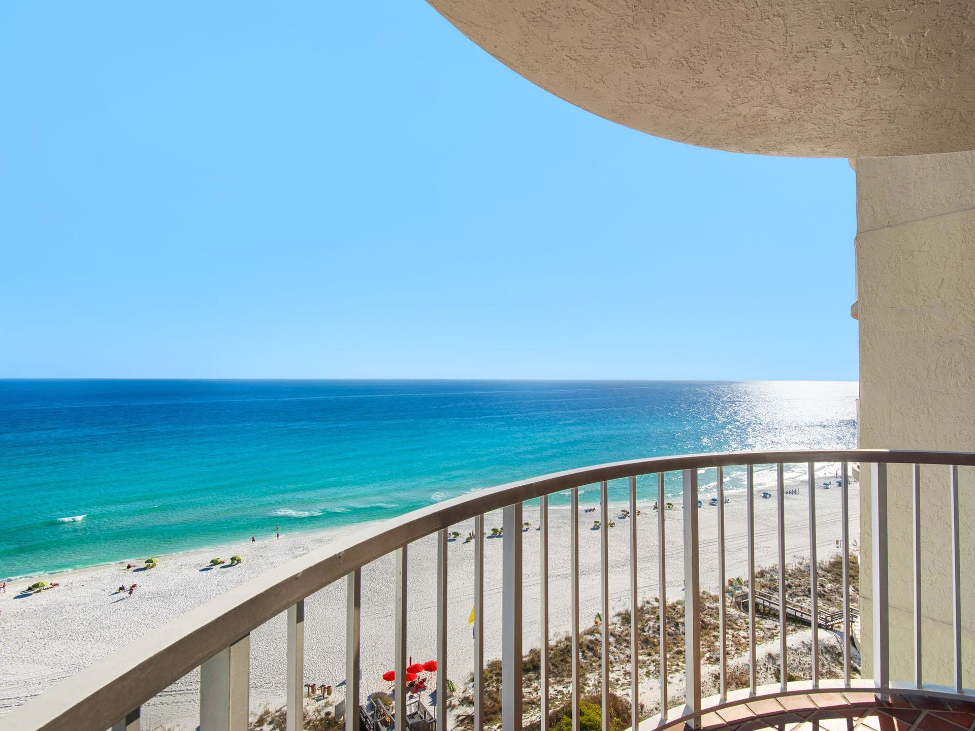 Balcony accessible by Living Room and Bedroom 1