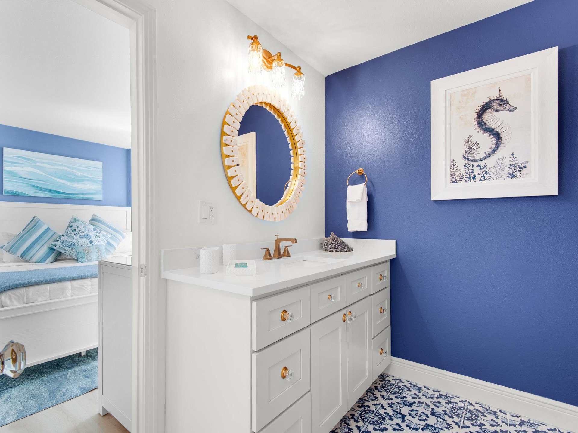 View into Bathroom 2 and Bedroom 2