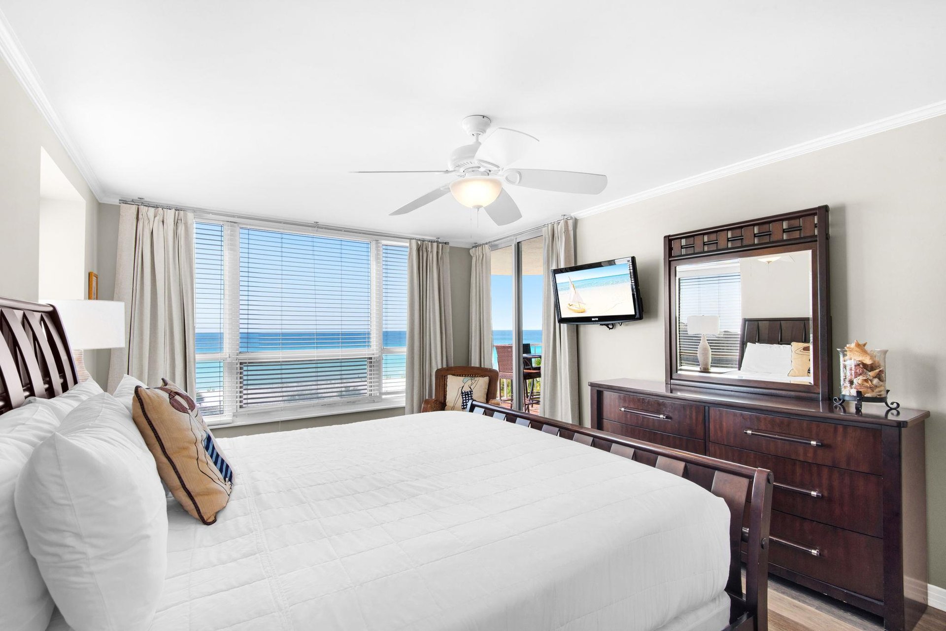 Bedroom 1 with Flat Screen TV