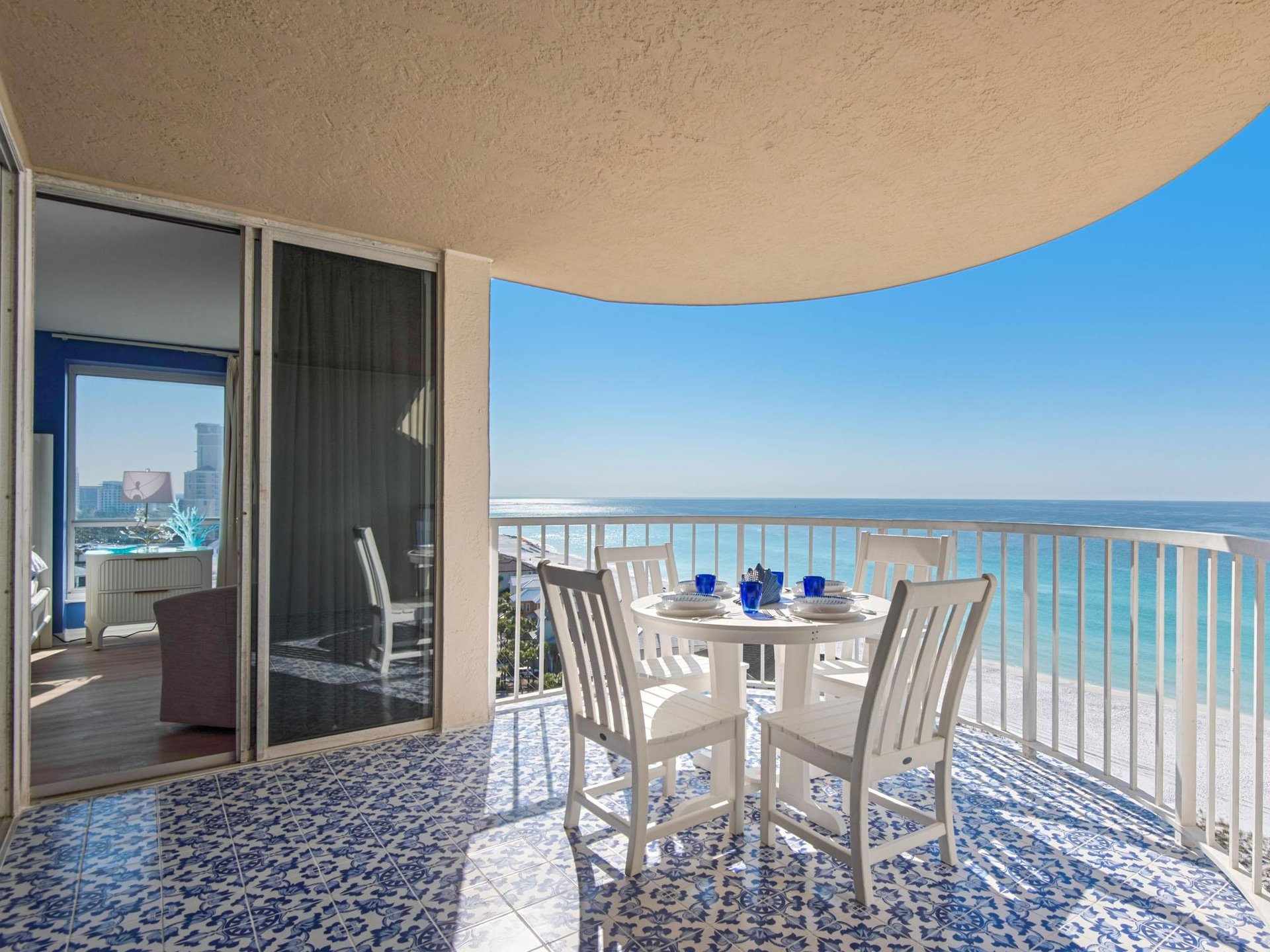 Private balcony with gulf view