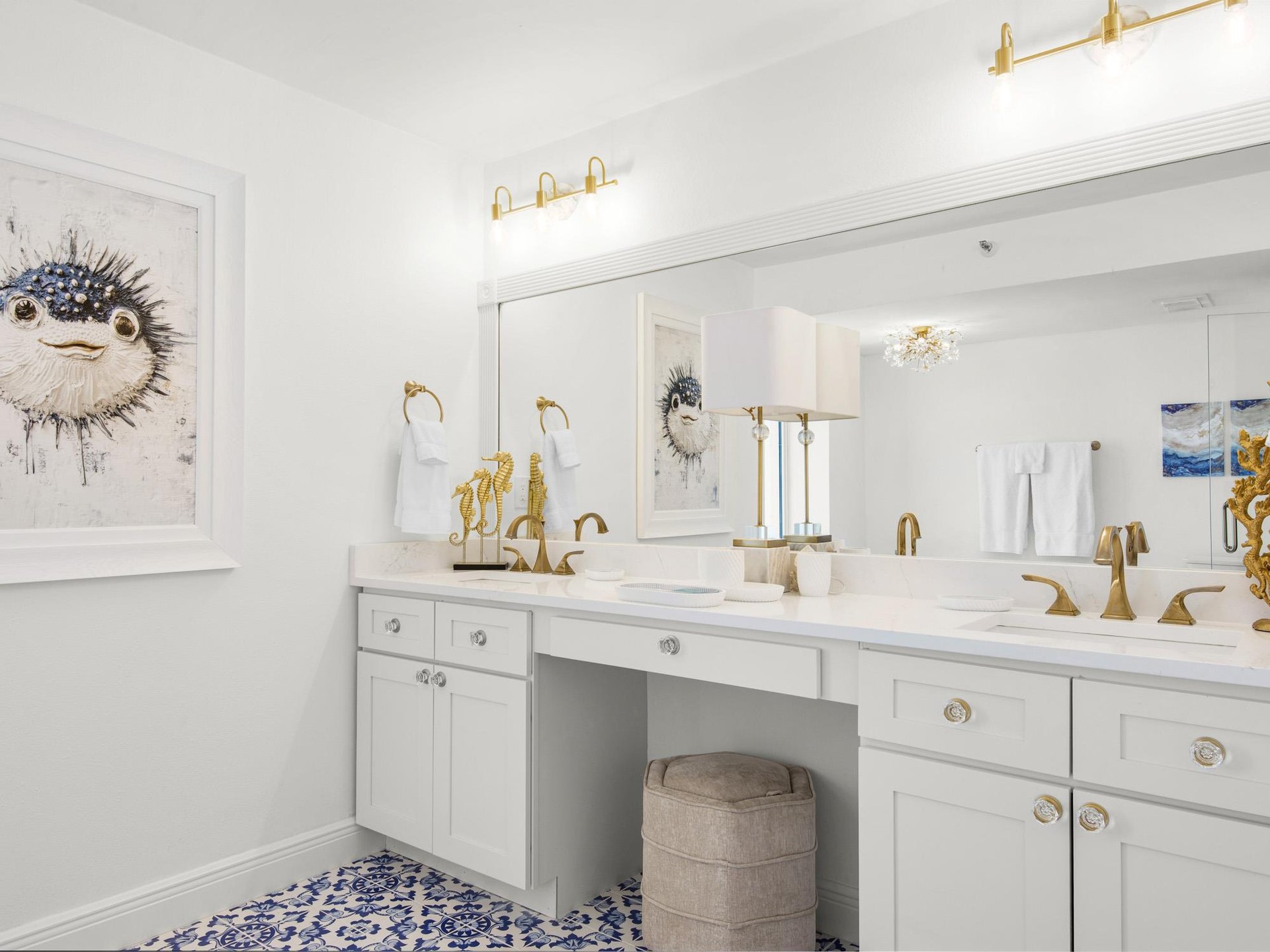 Bathroom 1 with Double Vanities