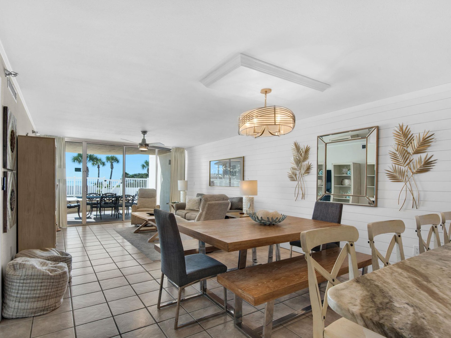 Open Kitchen, Dining and Living Area